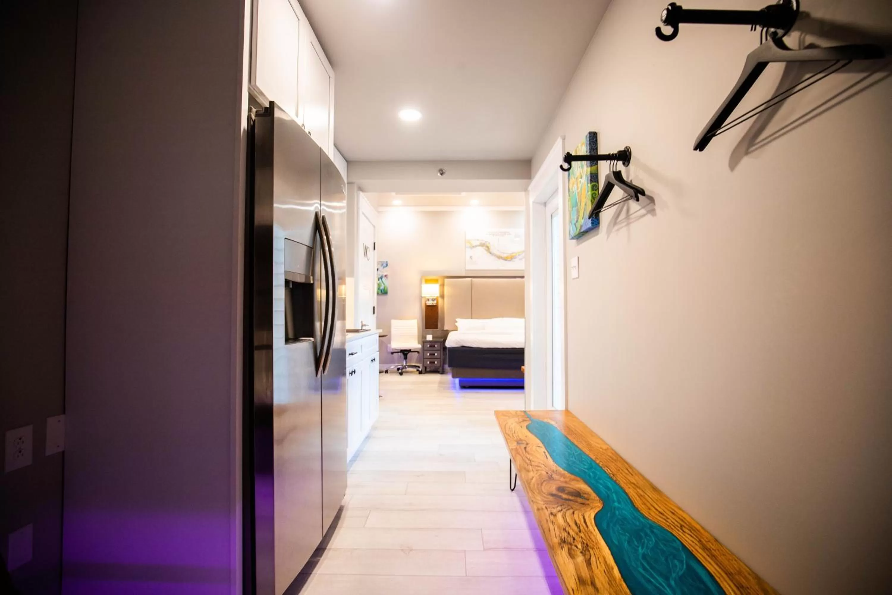 Bed in River Sirens Hotel-Contactless Check in Hotel