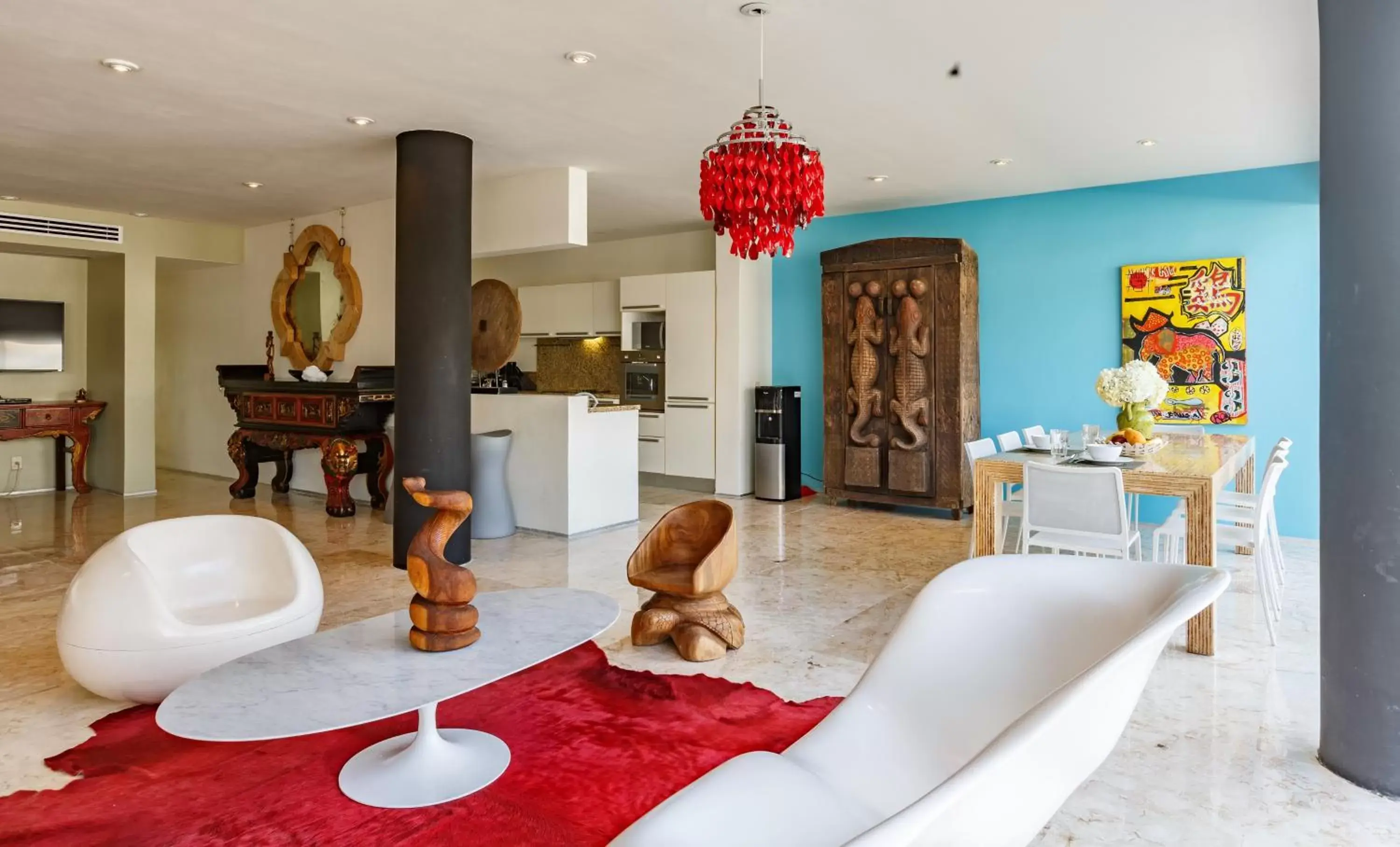 Living room in Magia Beachside Condo