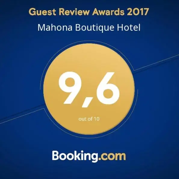 Logo/Certificate/Sign in Mahona Boutique Hotel