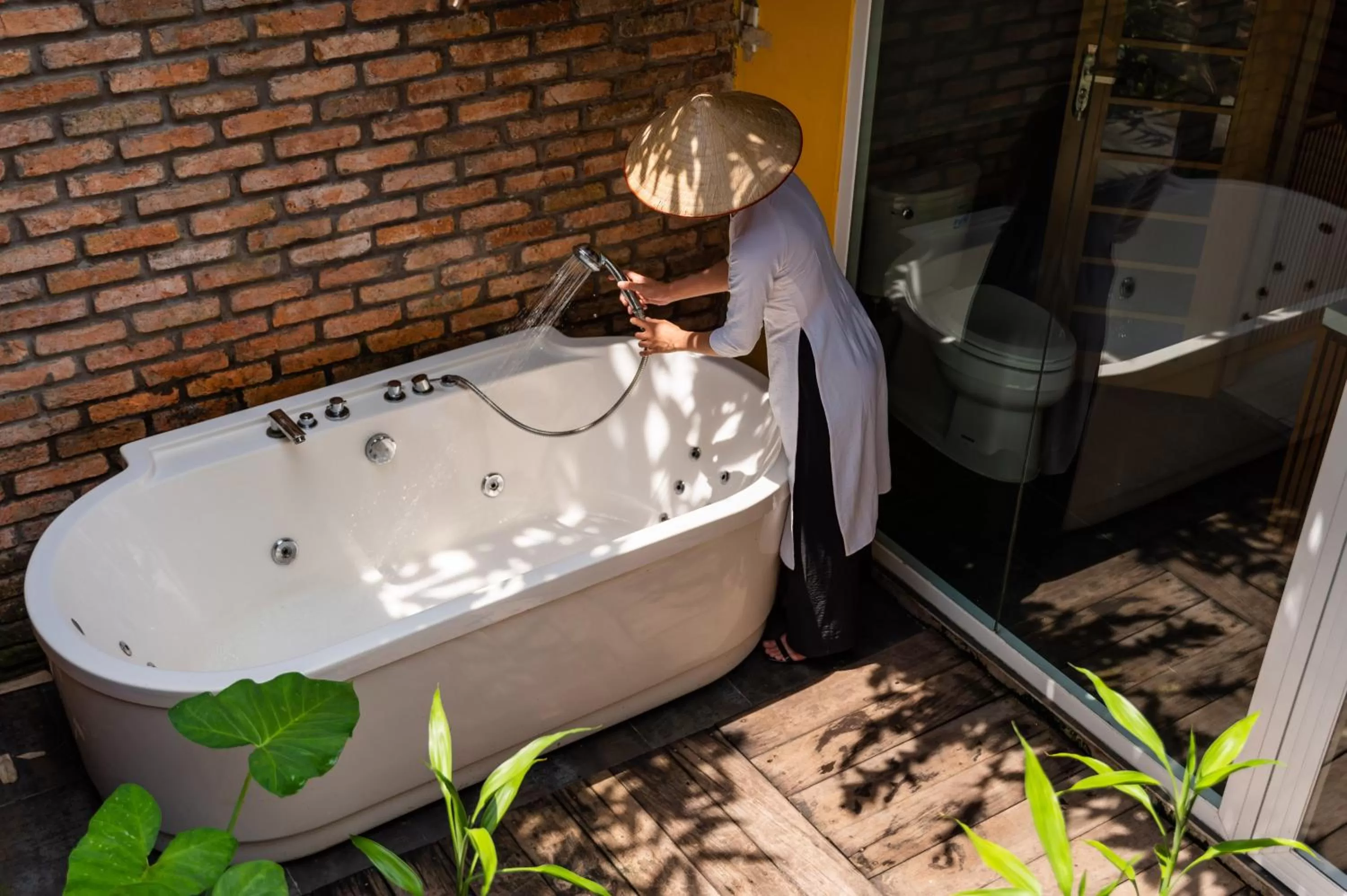 Bathroom in Binh Minh Eco Lodge