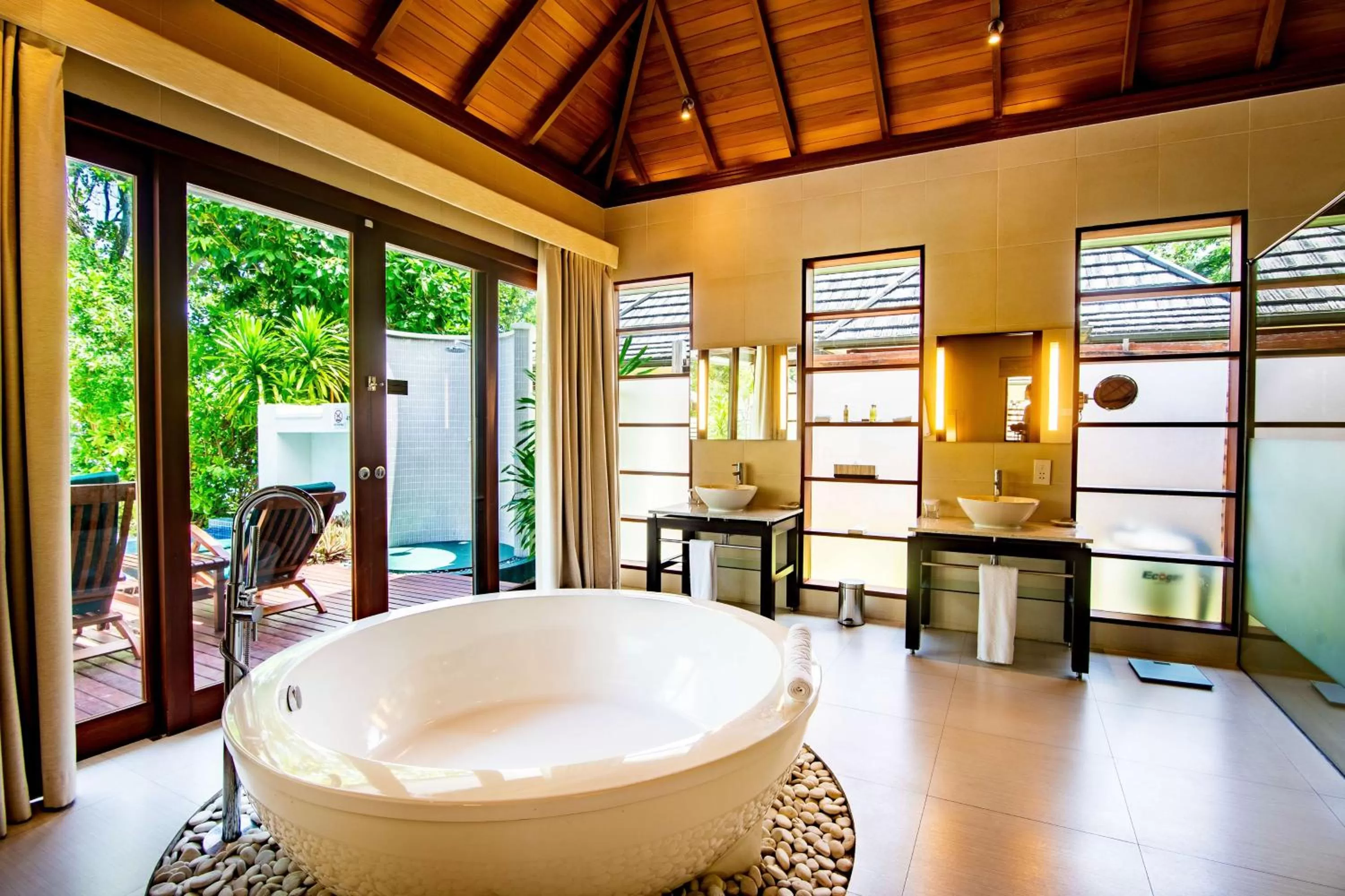 Bathroom in Hilton Seychelles Labriz Resort & Spa