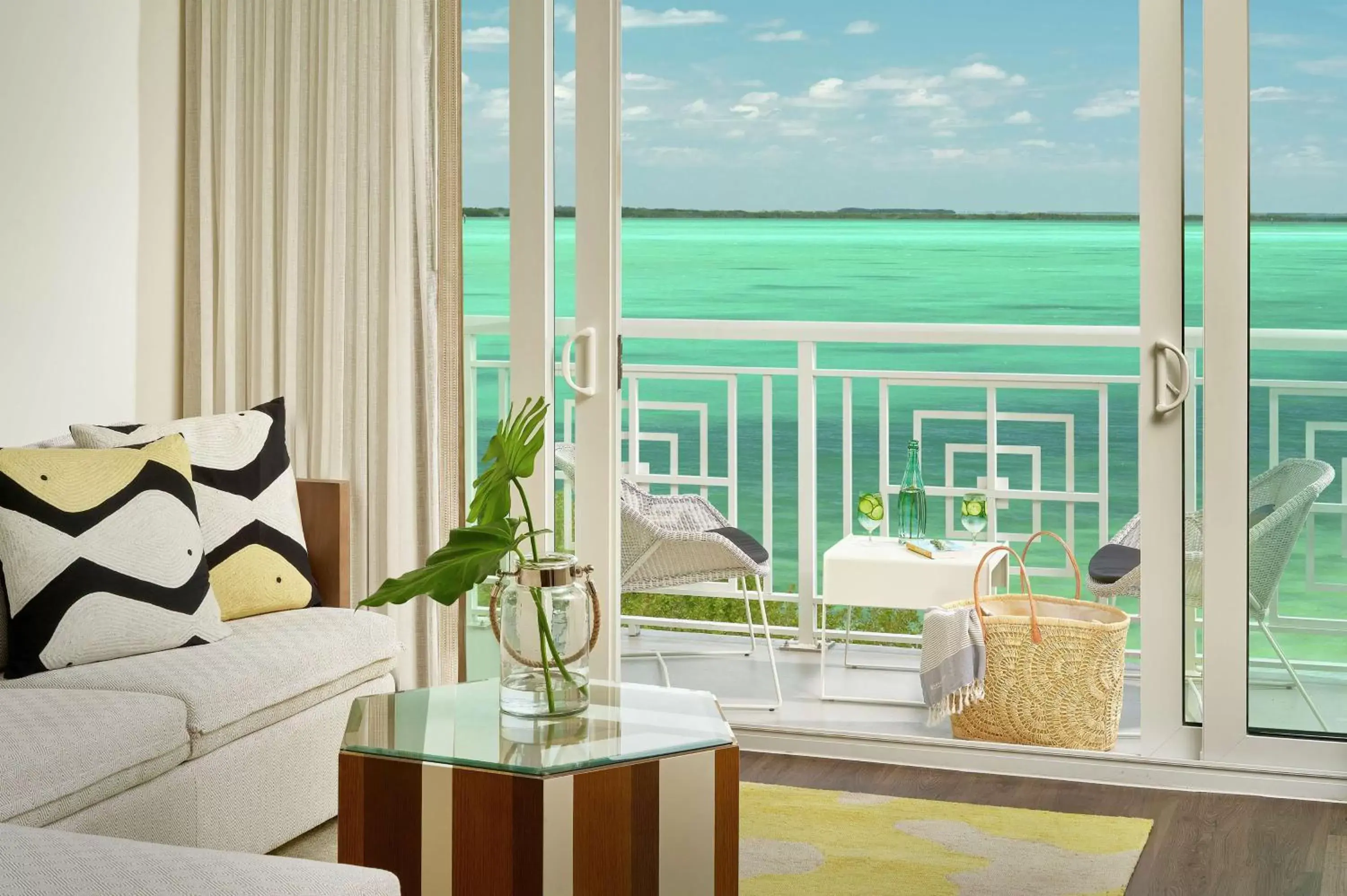 Living room in Baker's Cay Resort Key Largo, Curio Collection By Hilton