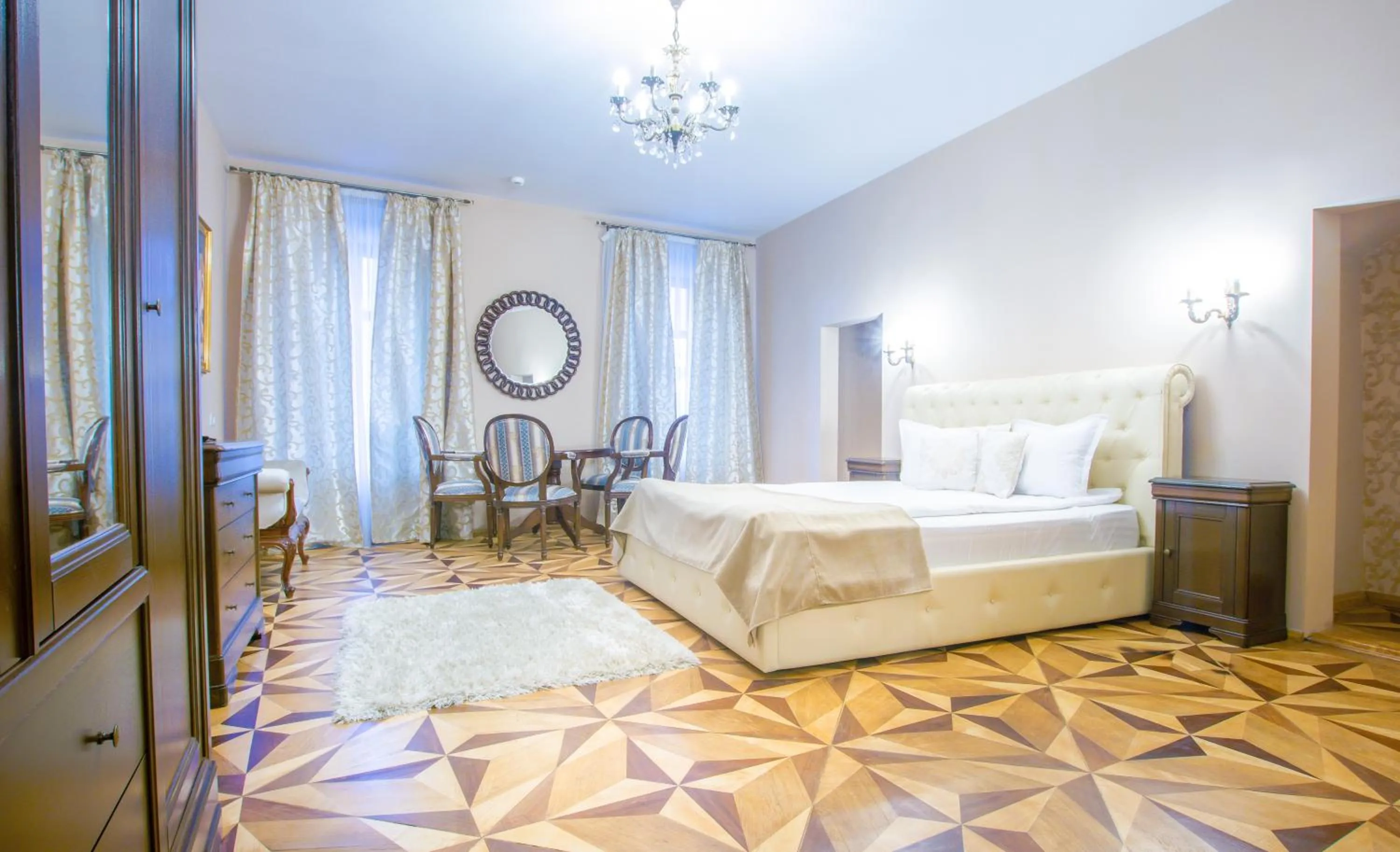 Bedroom, Bed in Safrano Palace