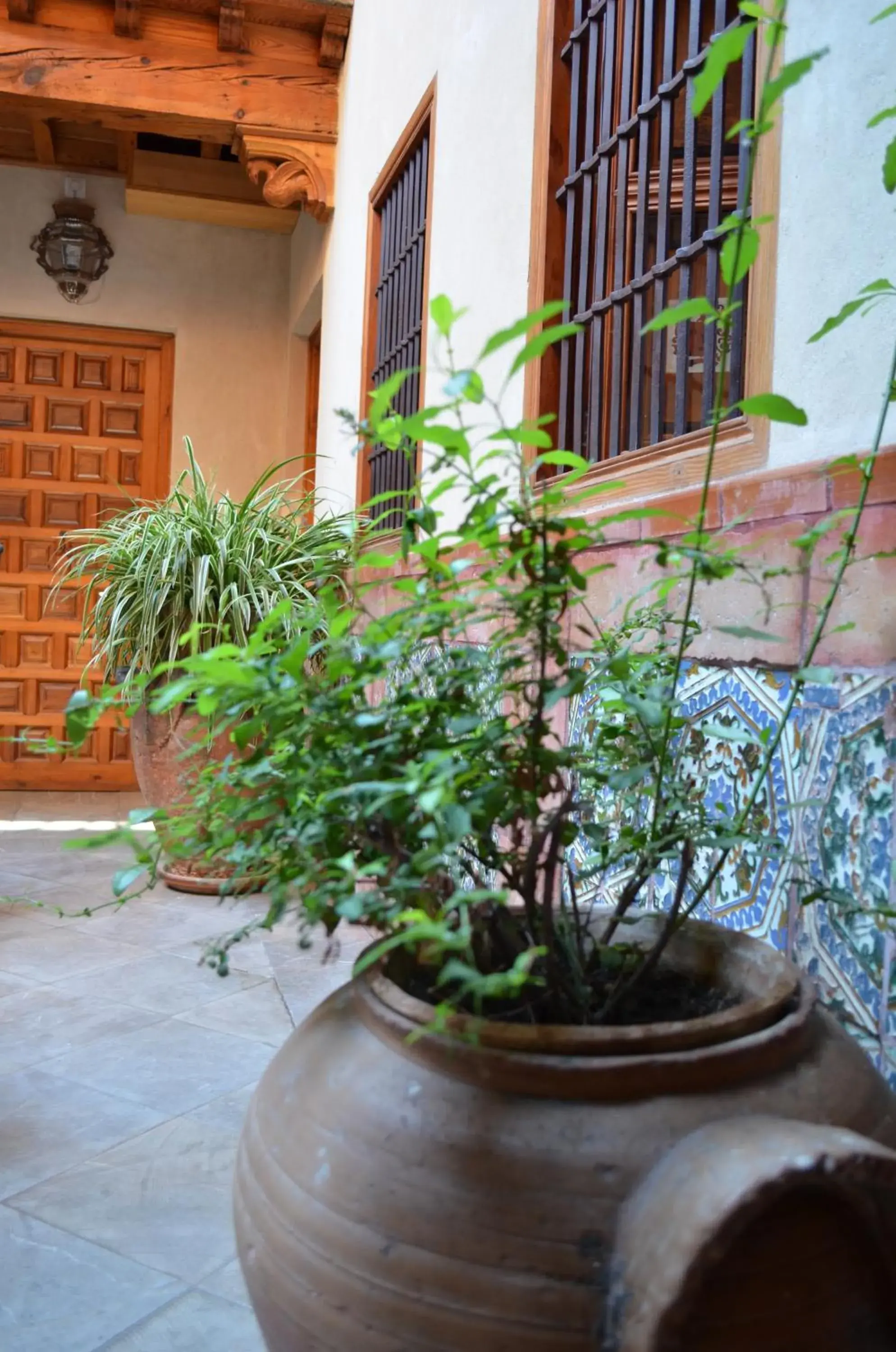 Patio in Hotel Santa Isabel La Real