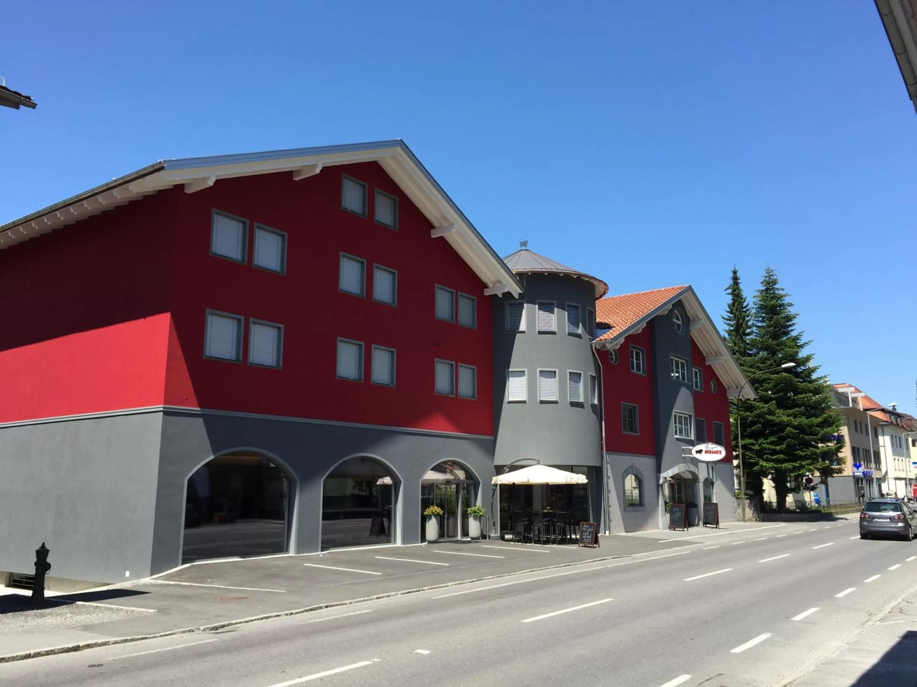 Property building in Hotel Café Schatz