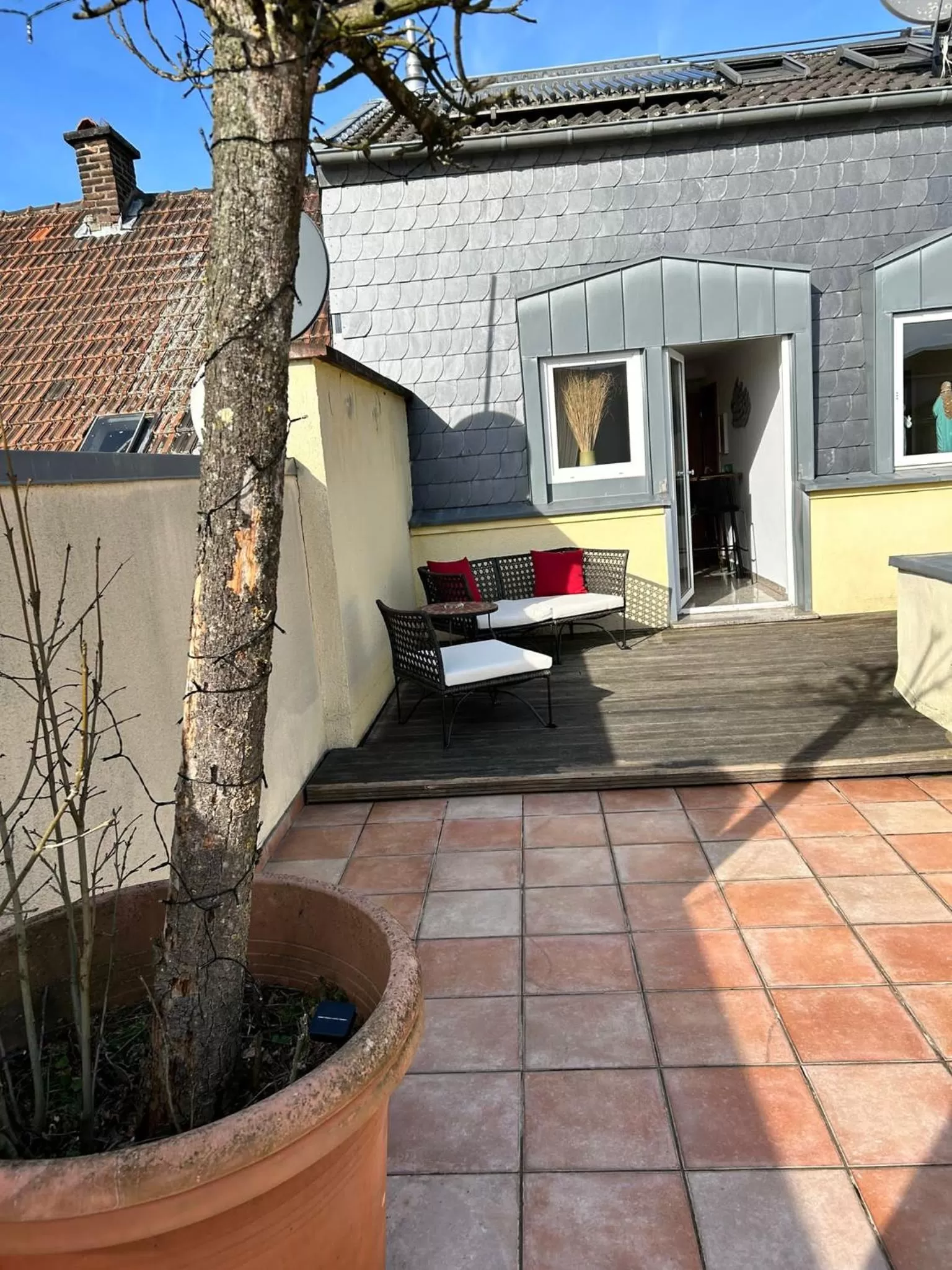 Balcony/Terrace in Boutique-garni Hotel Papillon