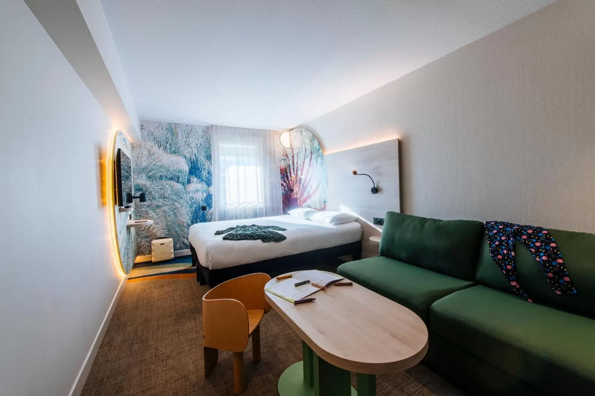 Bed, Seating Area in ibis Styles Antibes