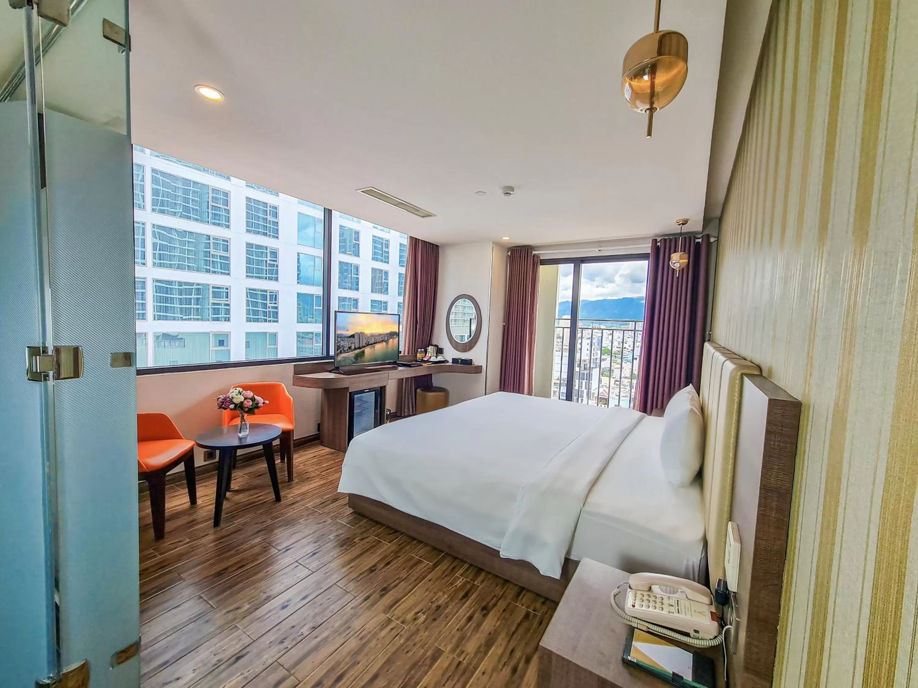 Premier Deluxe Double or Twin Room with Partial Sea View in V Hotel Nha Trang