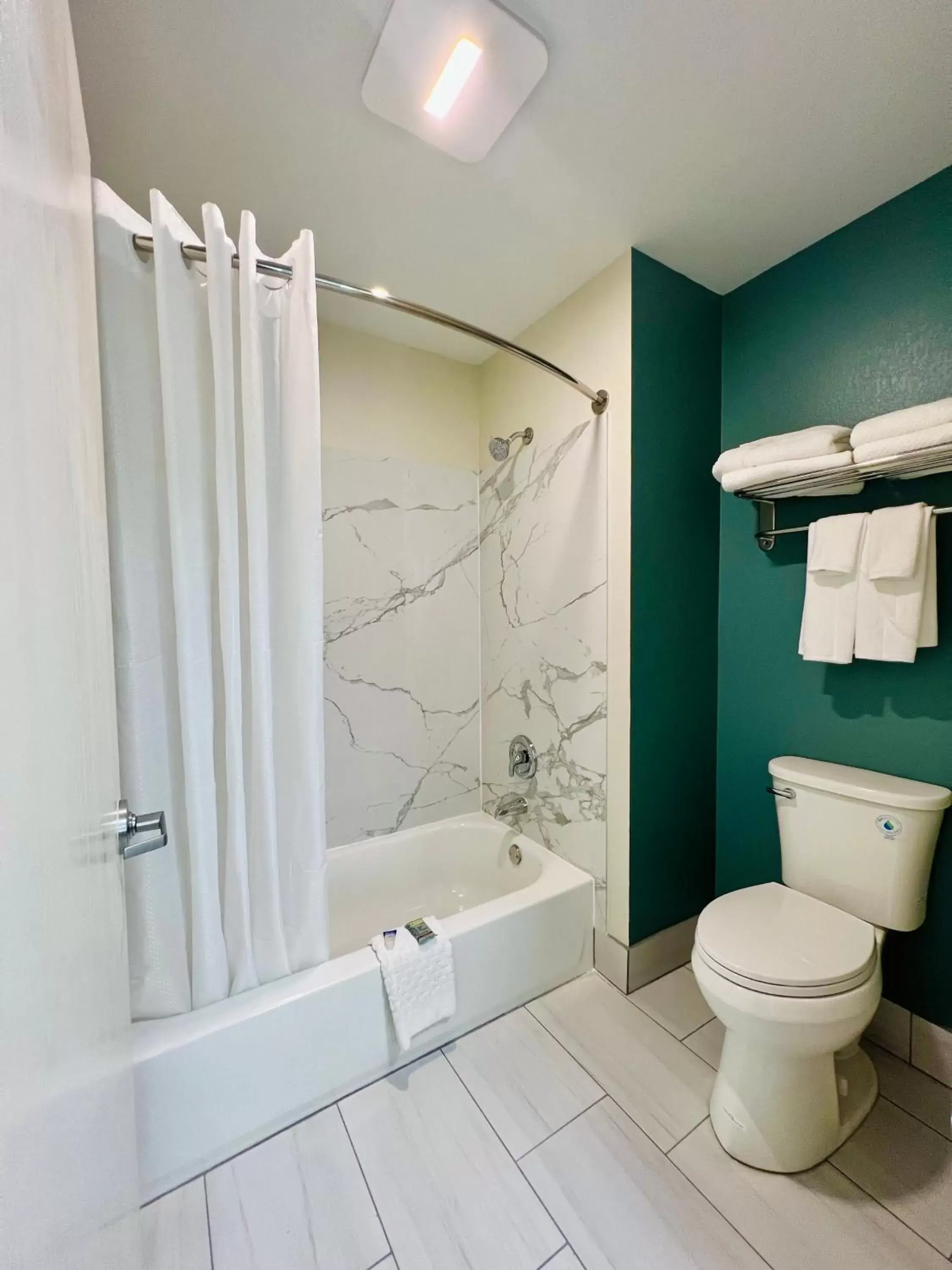 Toilet, Bathroom in Americas Best Value Inn Wisconsin Dells-Lake Delton - Newly renovated
