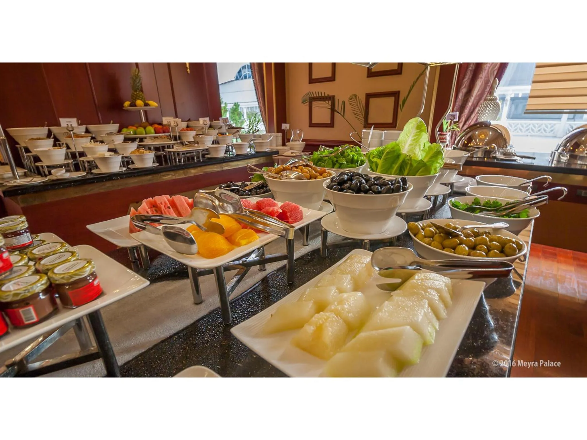 Buffet breakfast in Meyra Palace