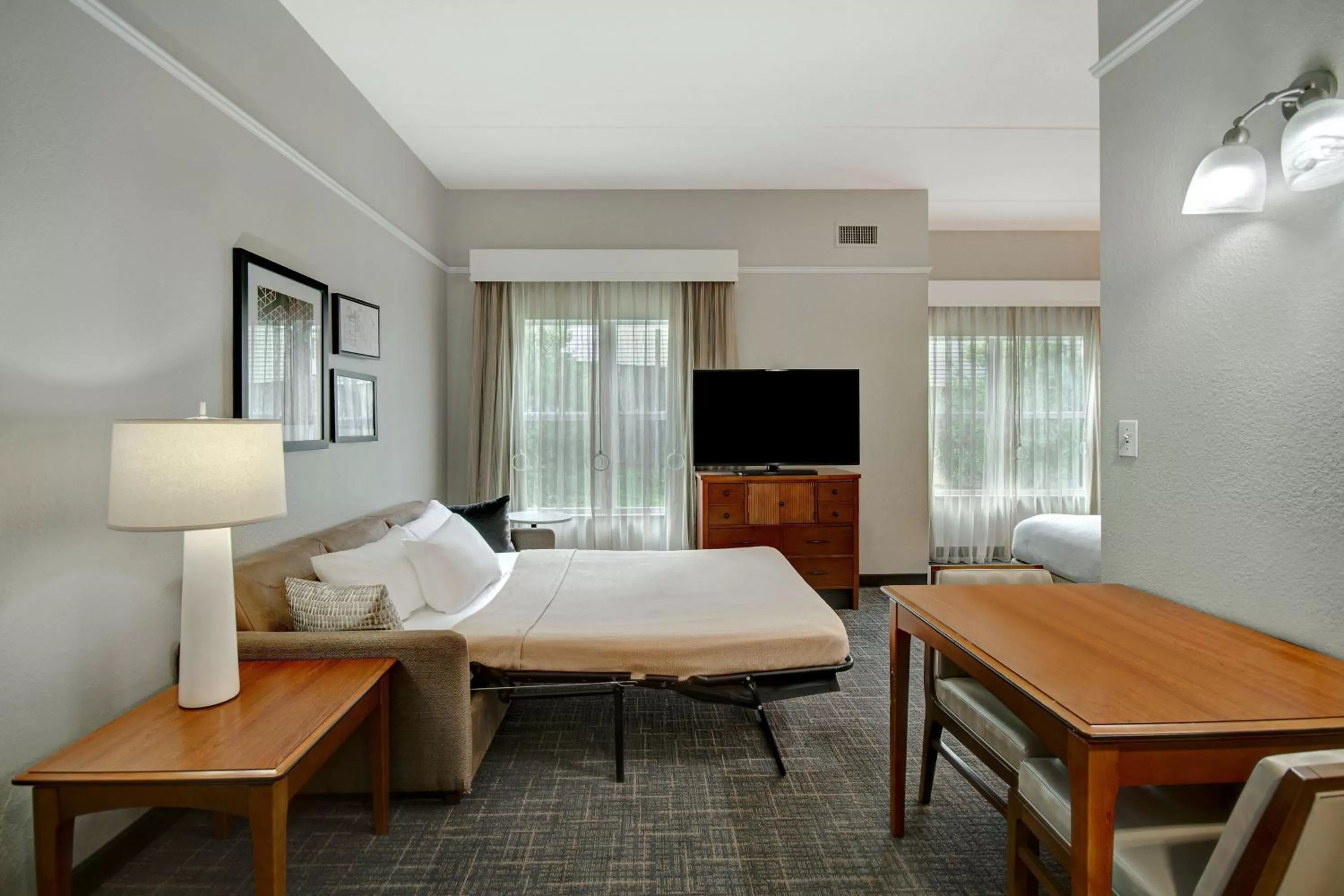 Photo of the whole room, Bed in Residence Inn by Marriott Morgantown Medical Center Area