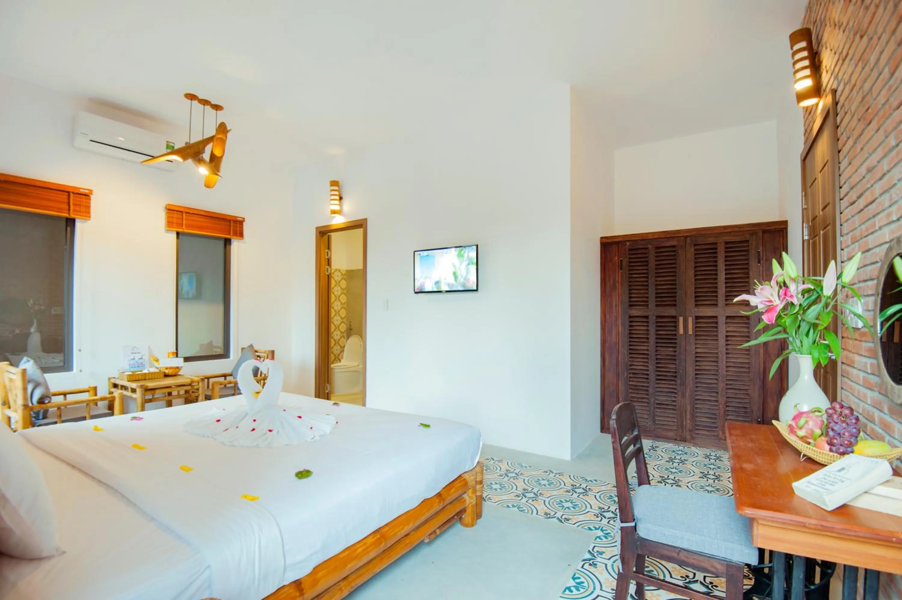 Bedroom, Bed in Hoi An Rustic Villa