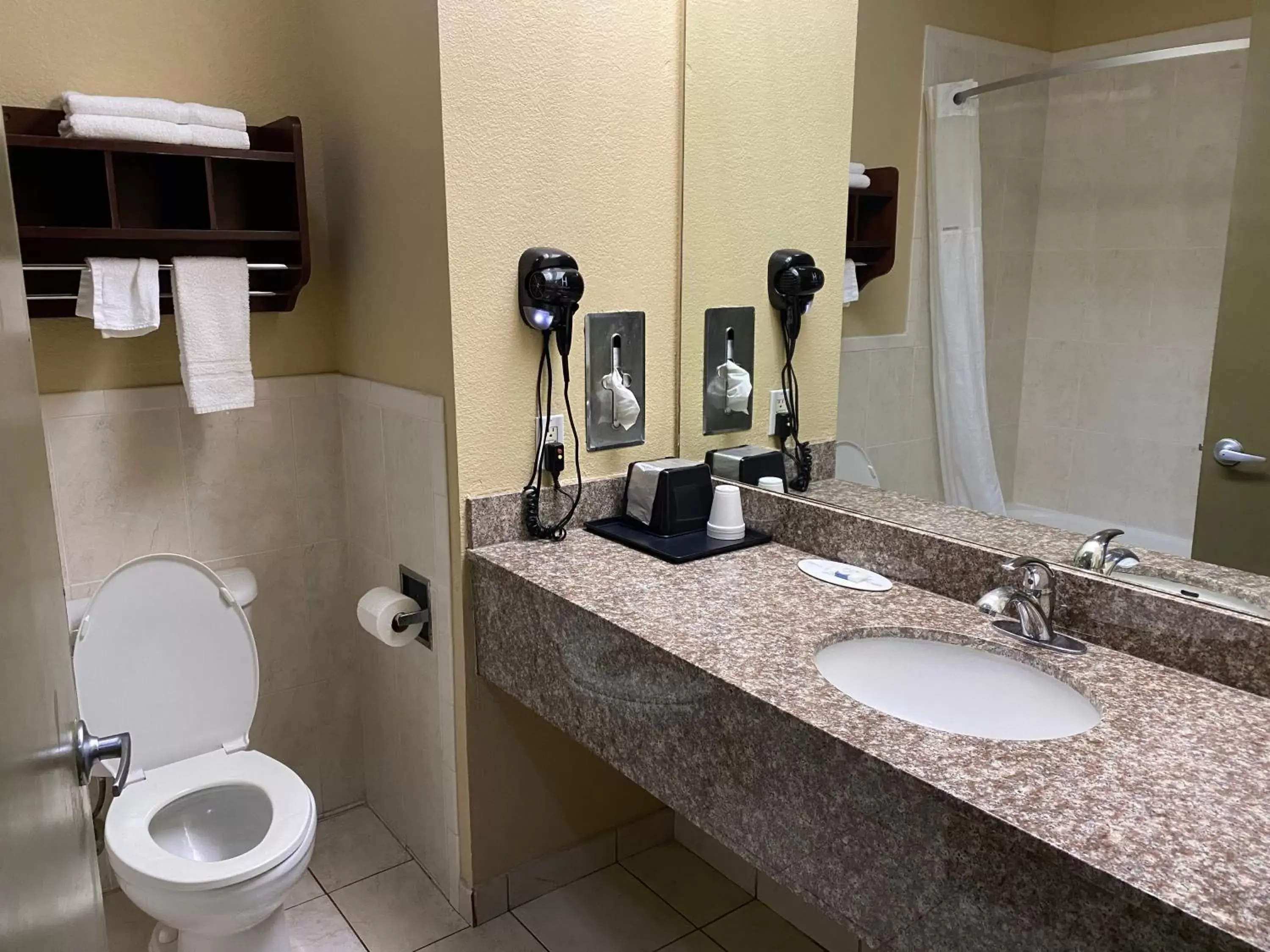 Bathroom in Super 8 by Wyndham Intercontinental Houston TX