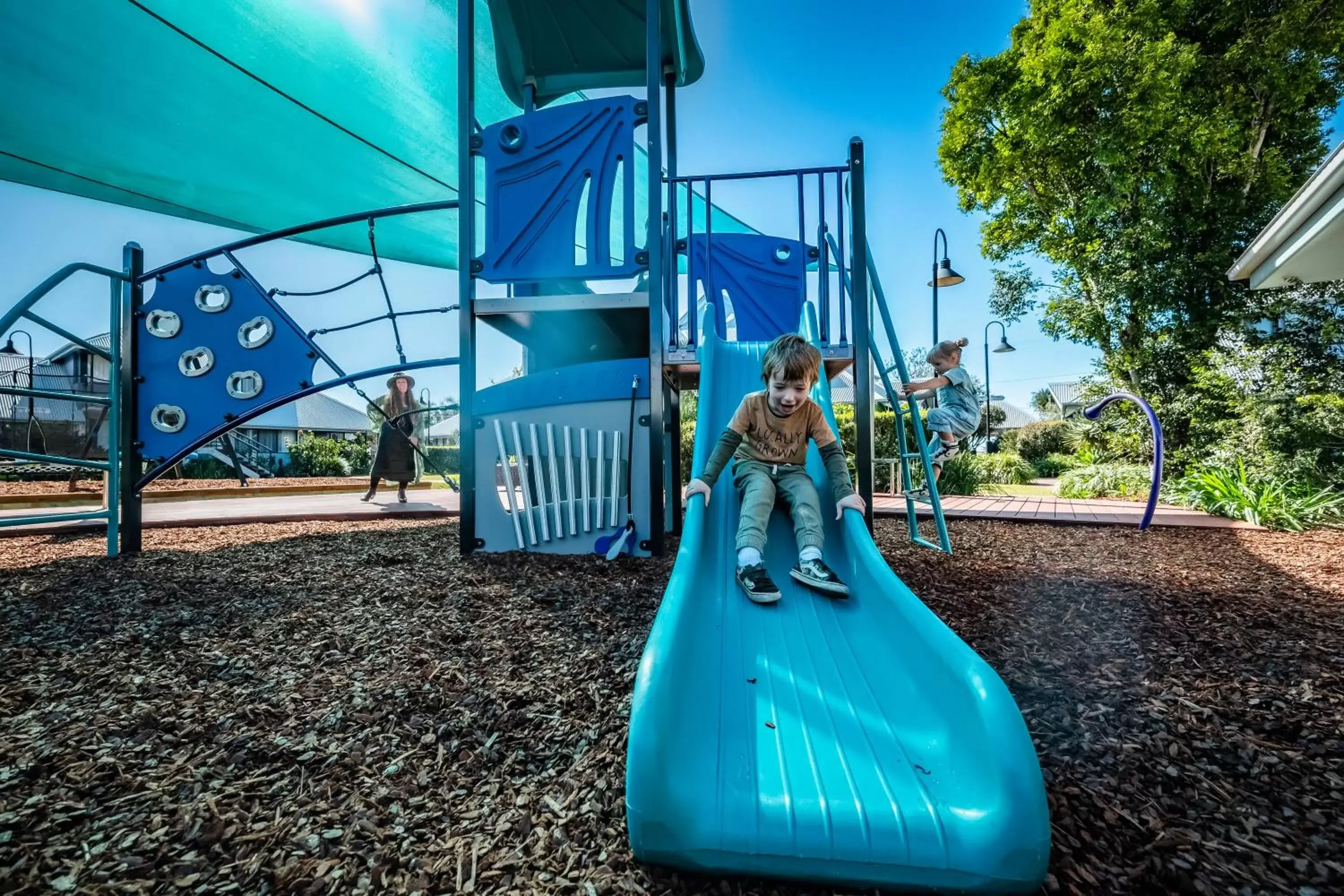 Children play ground, Children's Play Area in Riverside Holiday Resort Urunga