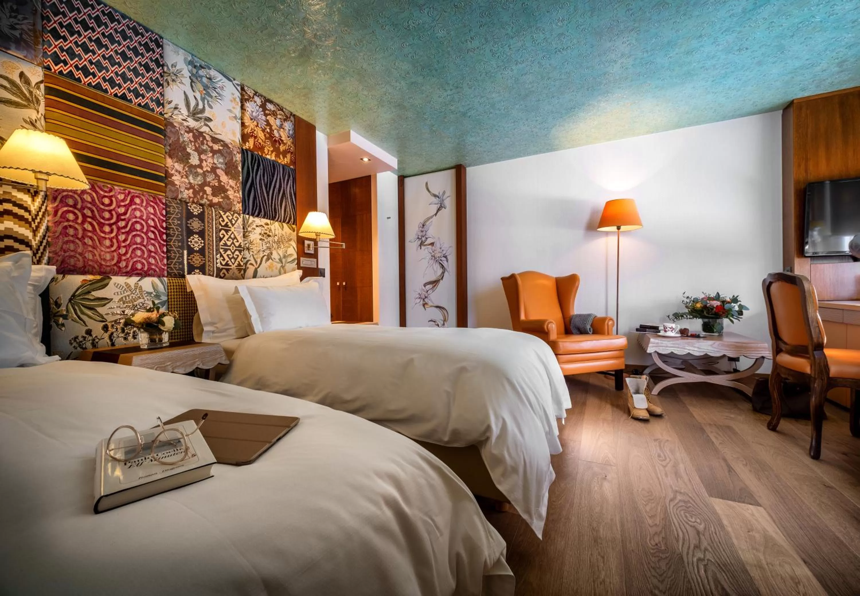 Photo of the whole room, Bed in Tschuggen Grand Hotel - The Leading Hotels of the World