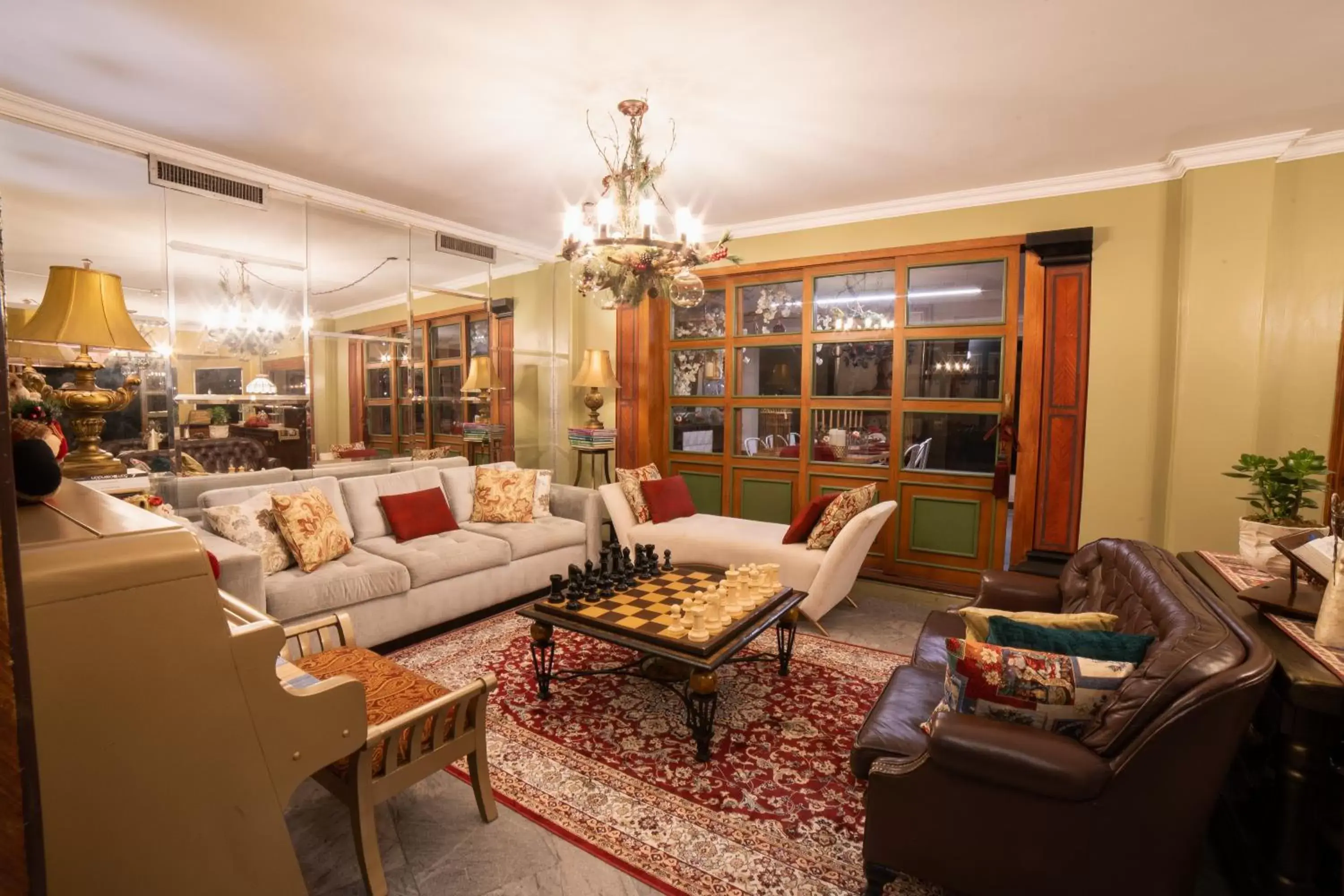 Living room, Seating Area in Casa García