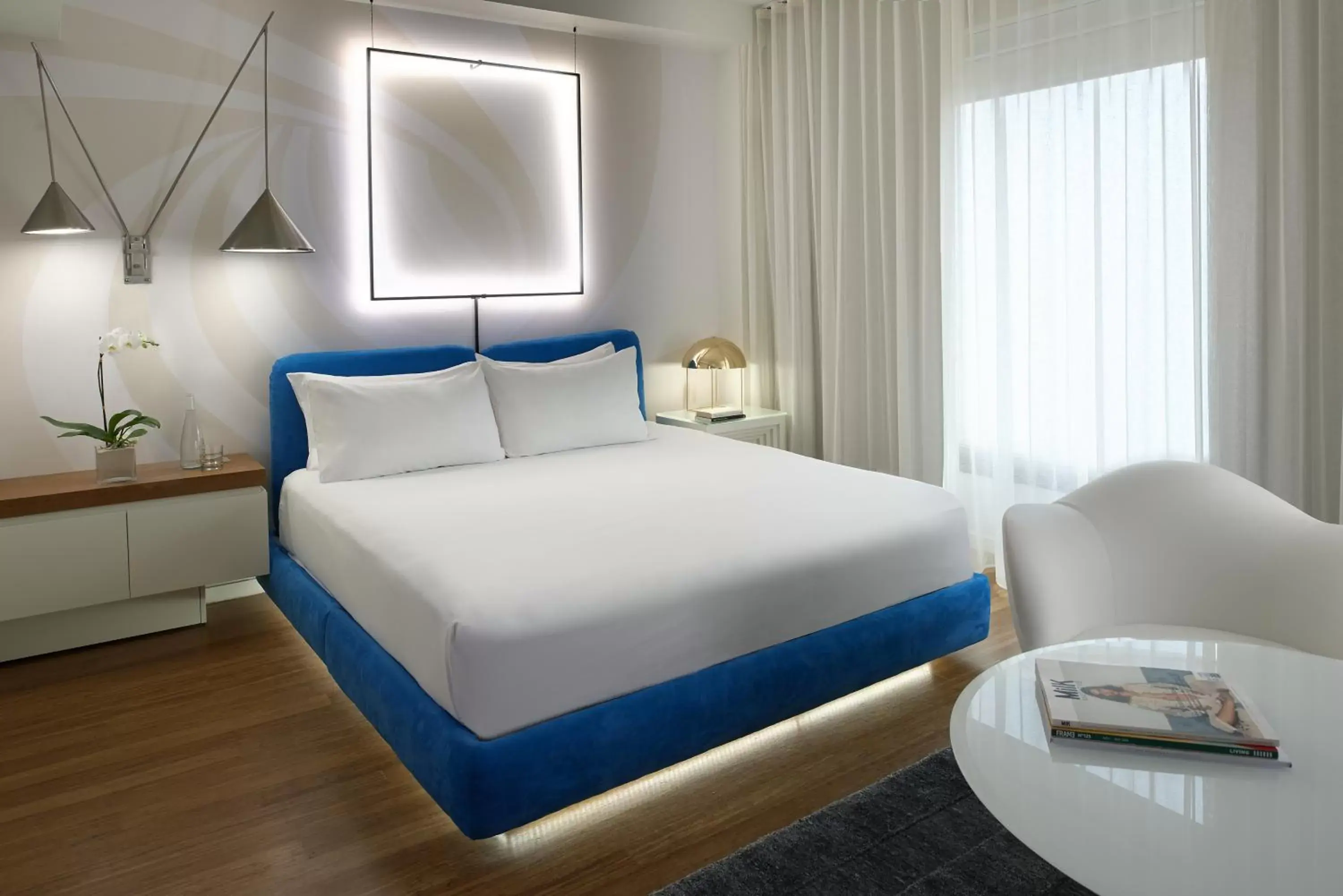 Bed in Mondrian Los Angeles in West Hollywood