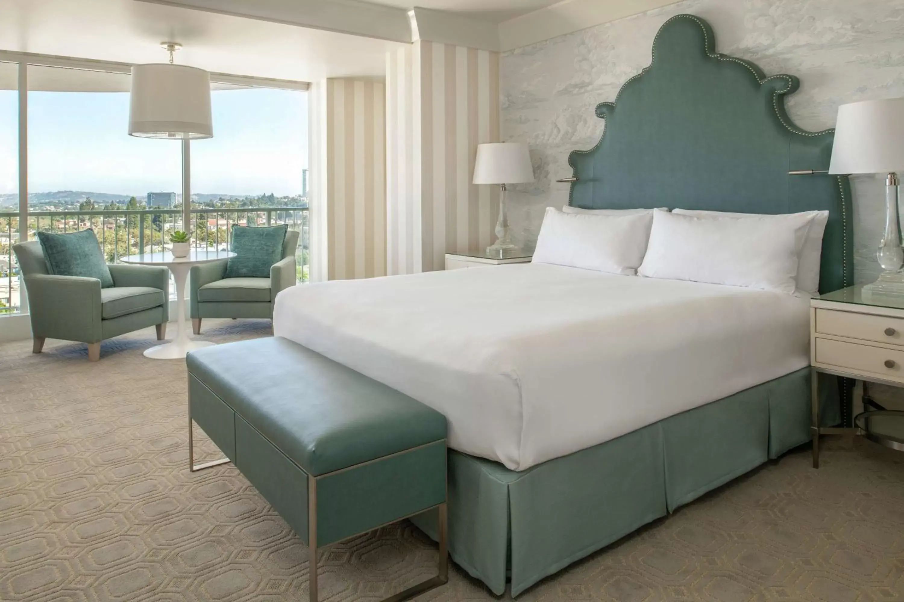 Bed in The Beverly Hilton