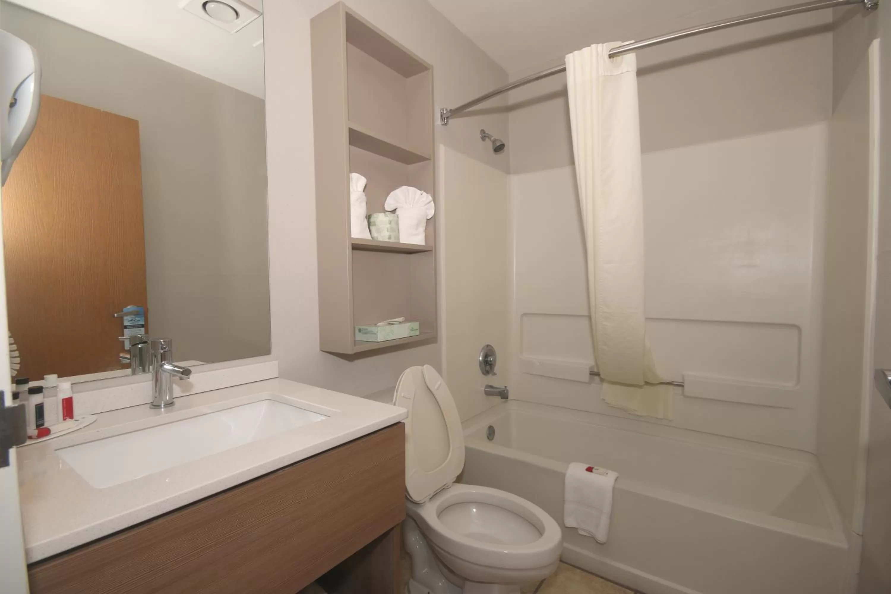 Bathroom in Microtel Inn by Wyndham Greensboro