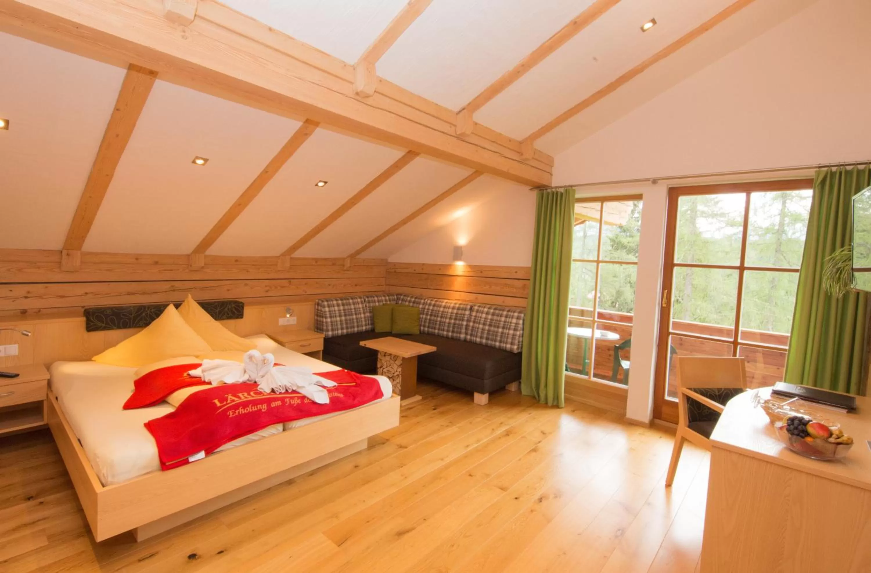 Bedroom, Bed in Naturhotel Lärchenhof