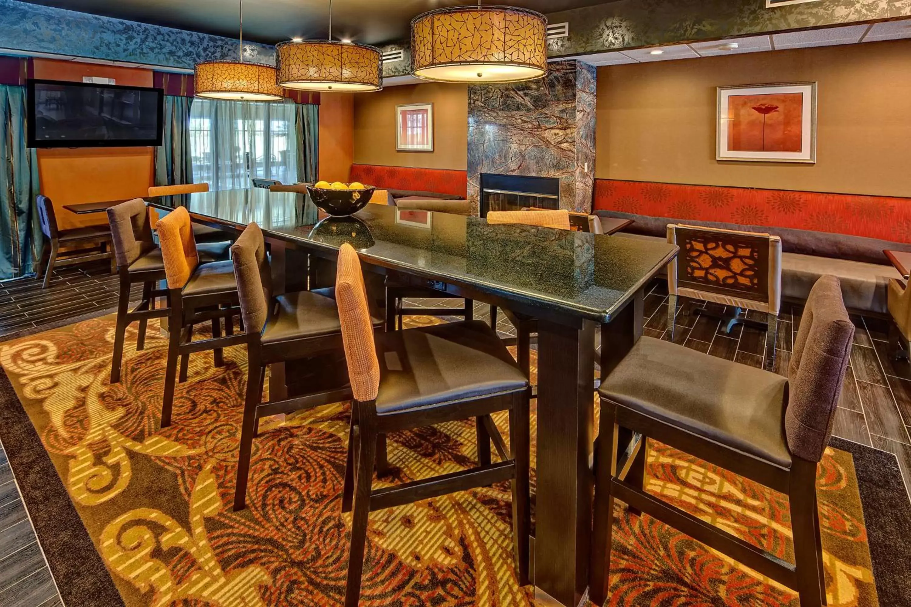 Lobby or reception, Restaurant/Places to Eat in Hampton Inn Indianapolis-SW-Plainfield