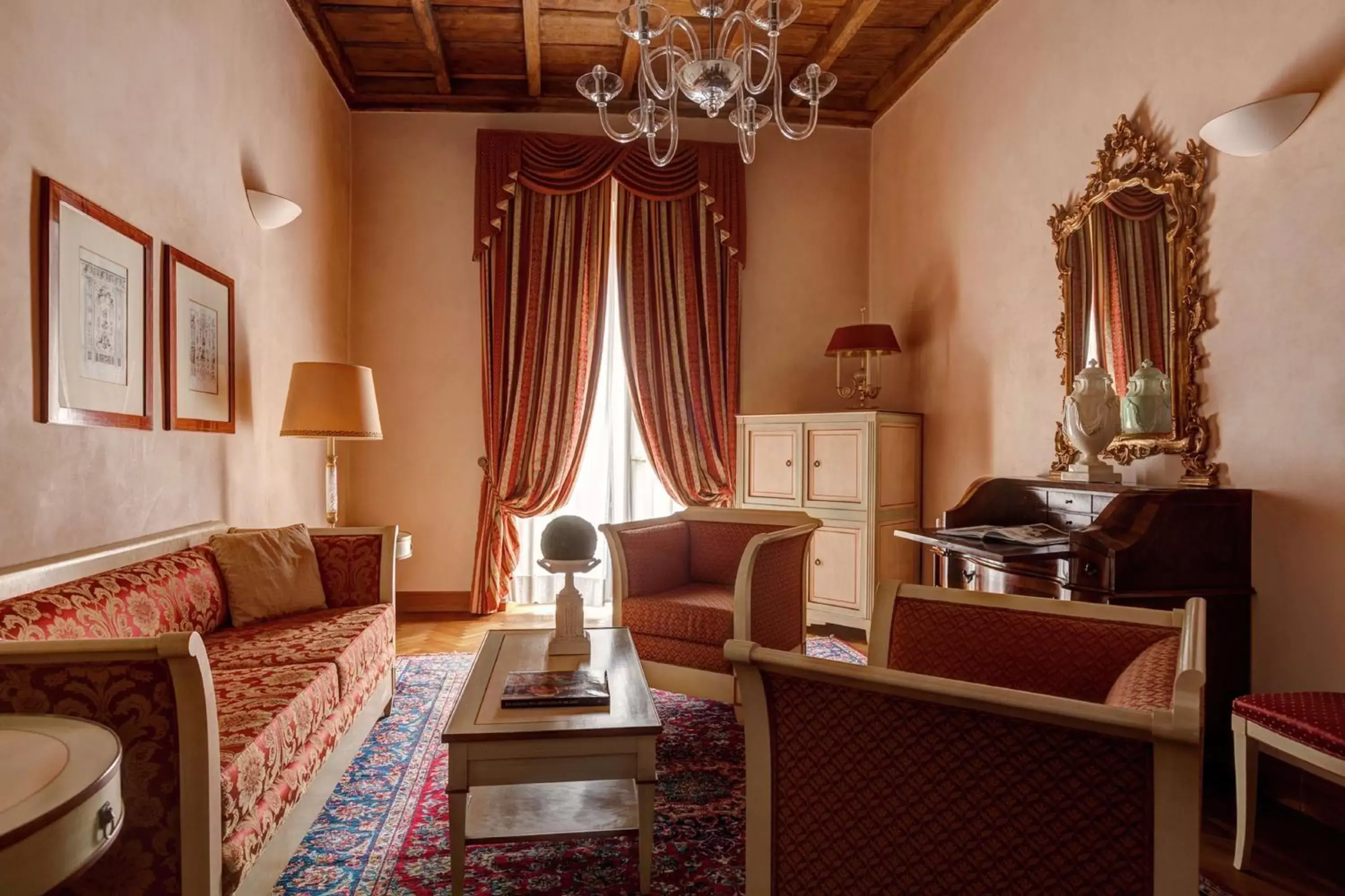 Bed, Seating Area in Grand Hotel Villa Torretta, Curio Collection by Hilton
