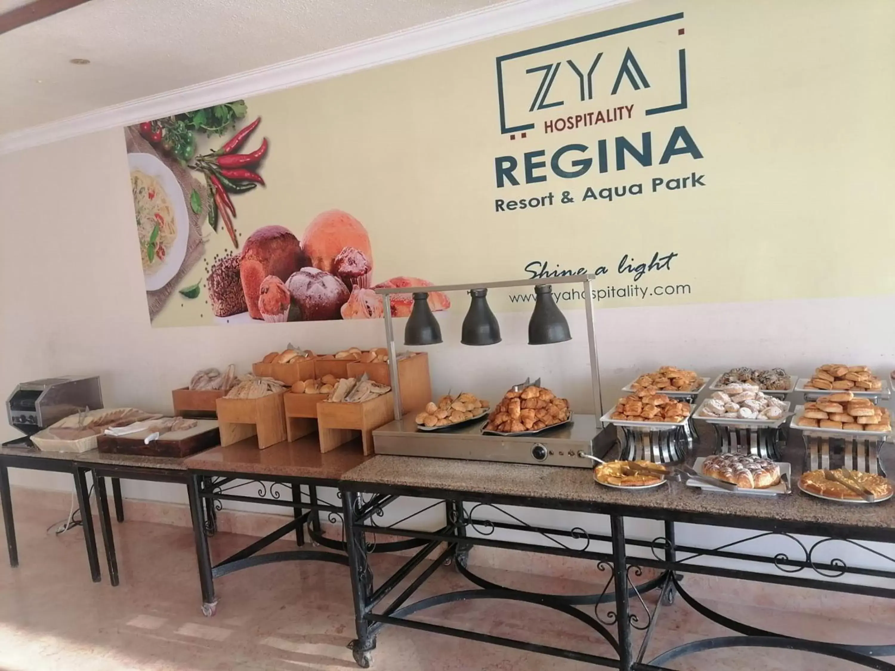 Breakfast in ZYA Regina Resort and Aqua Park Hurghada