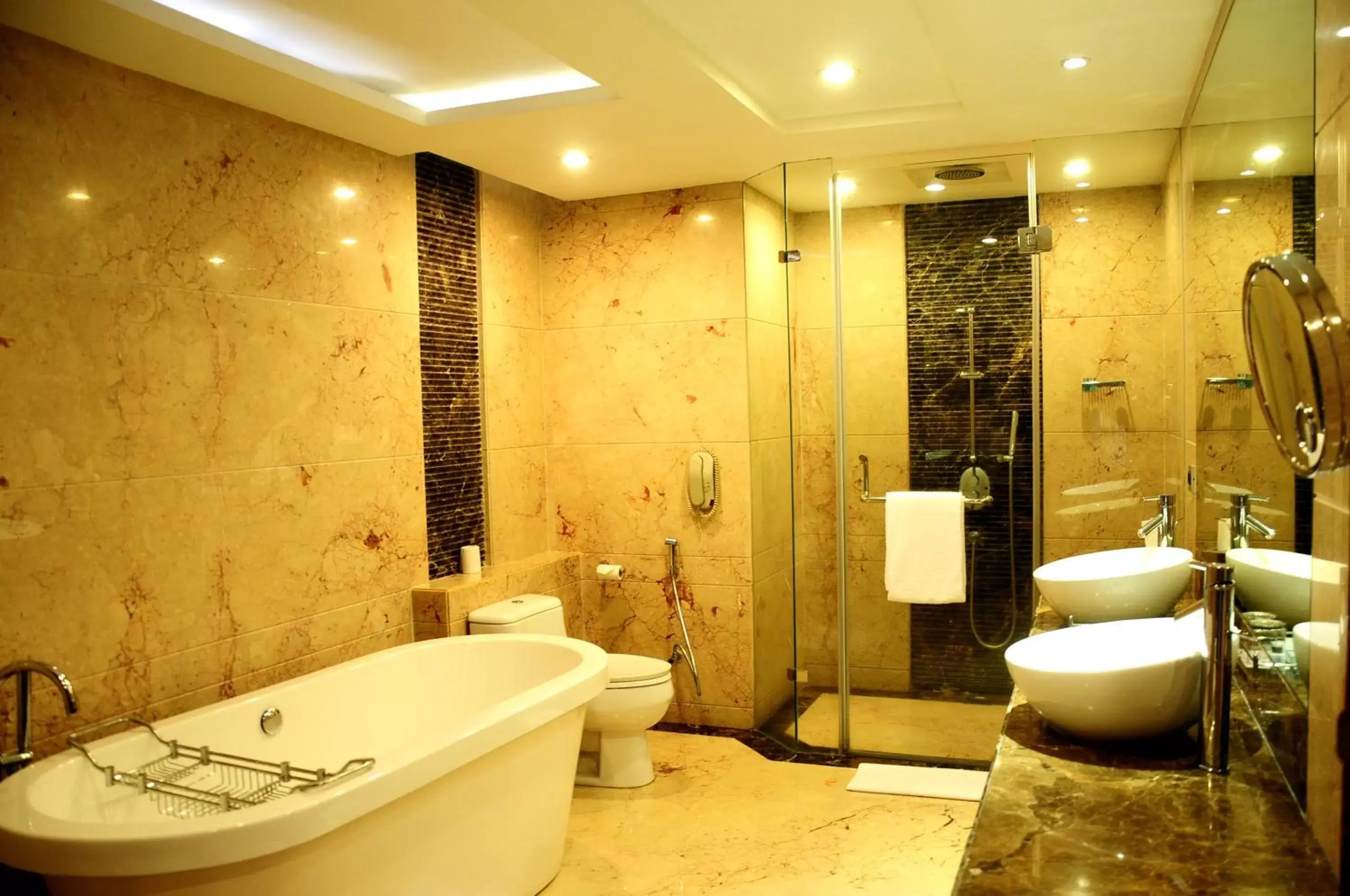 Bathroom in Radisson Blu Plaza Delhi Airport