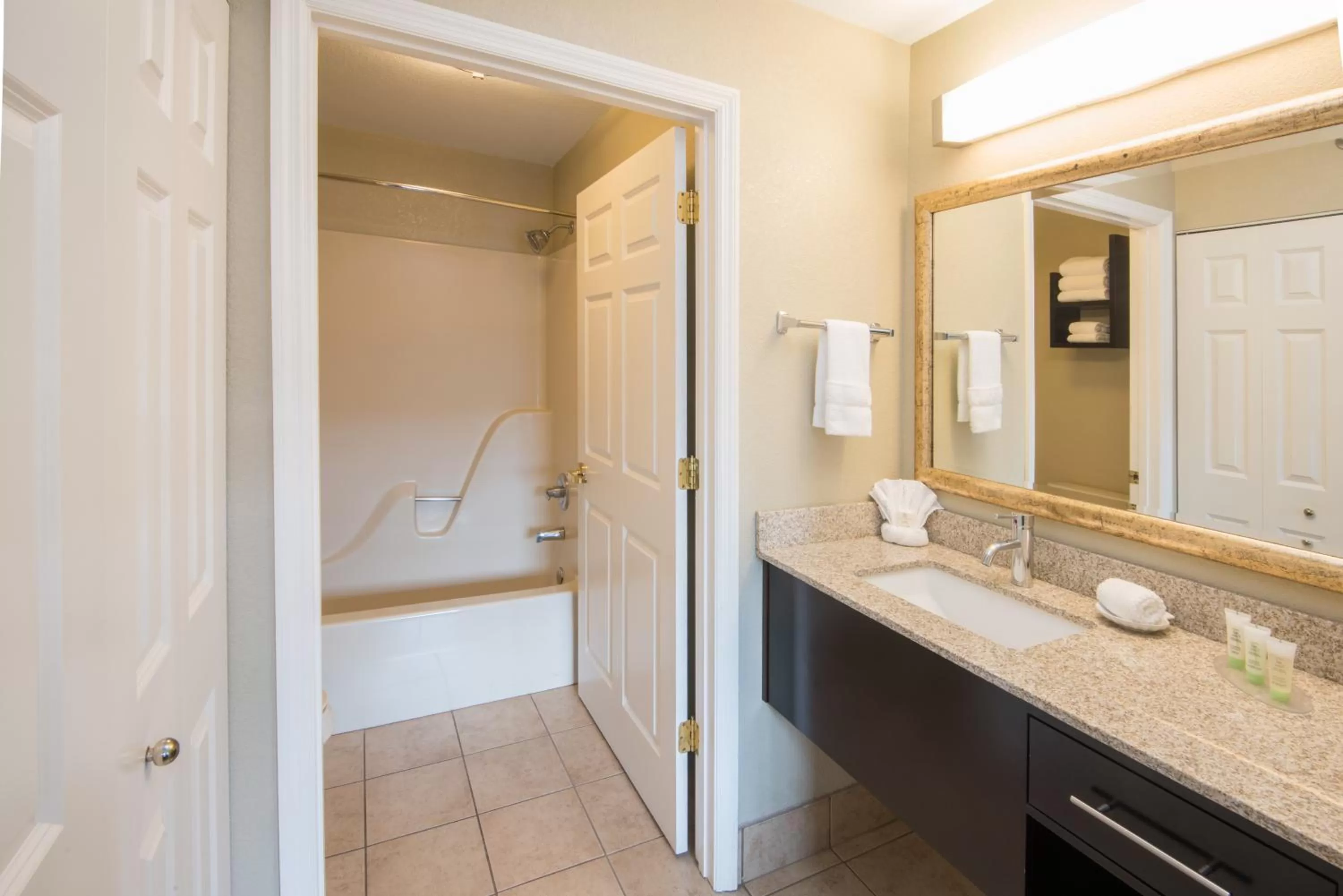 Bathroom in Staybridge Suites Columbus-Airport by IHG