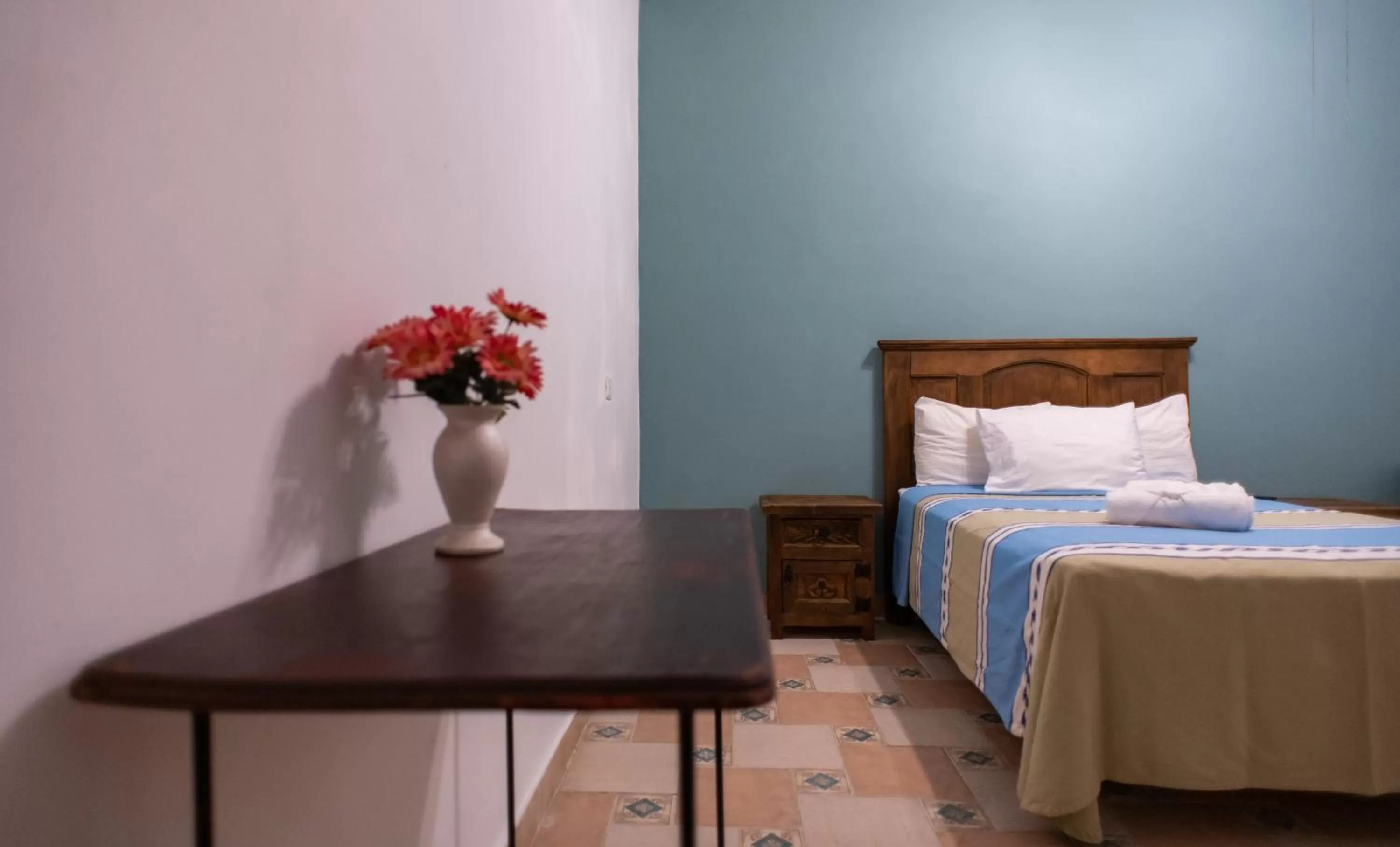 Bed in Posada San Miguelito