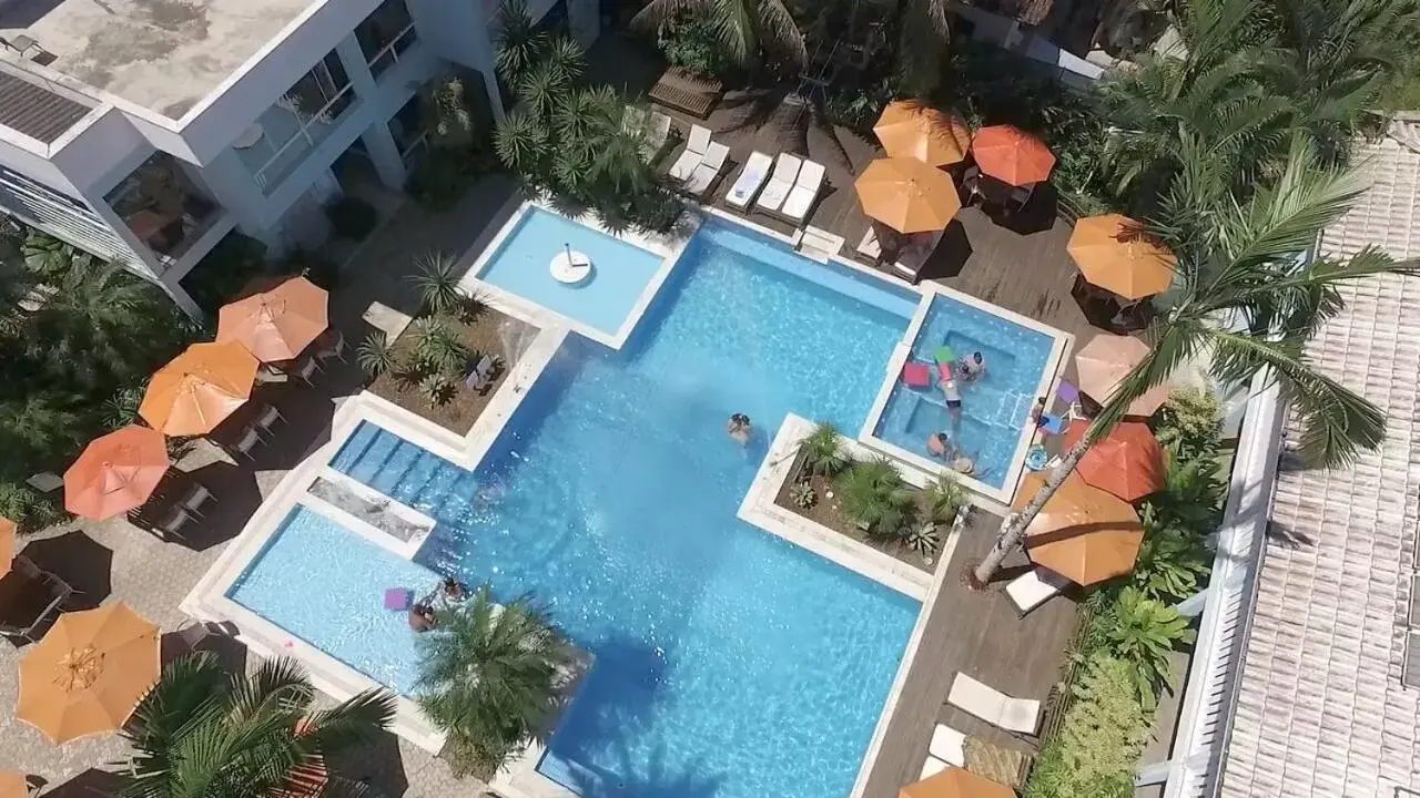 Bird's eye view, Pool View in Hotel Port Louis