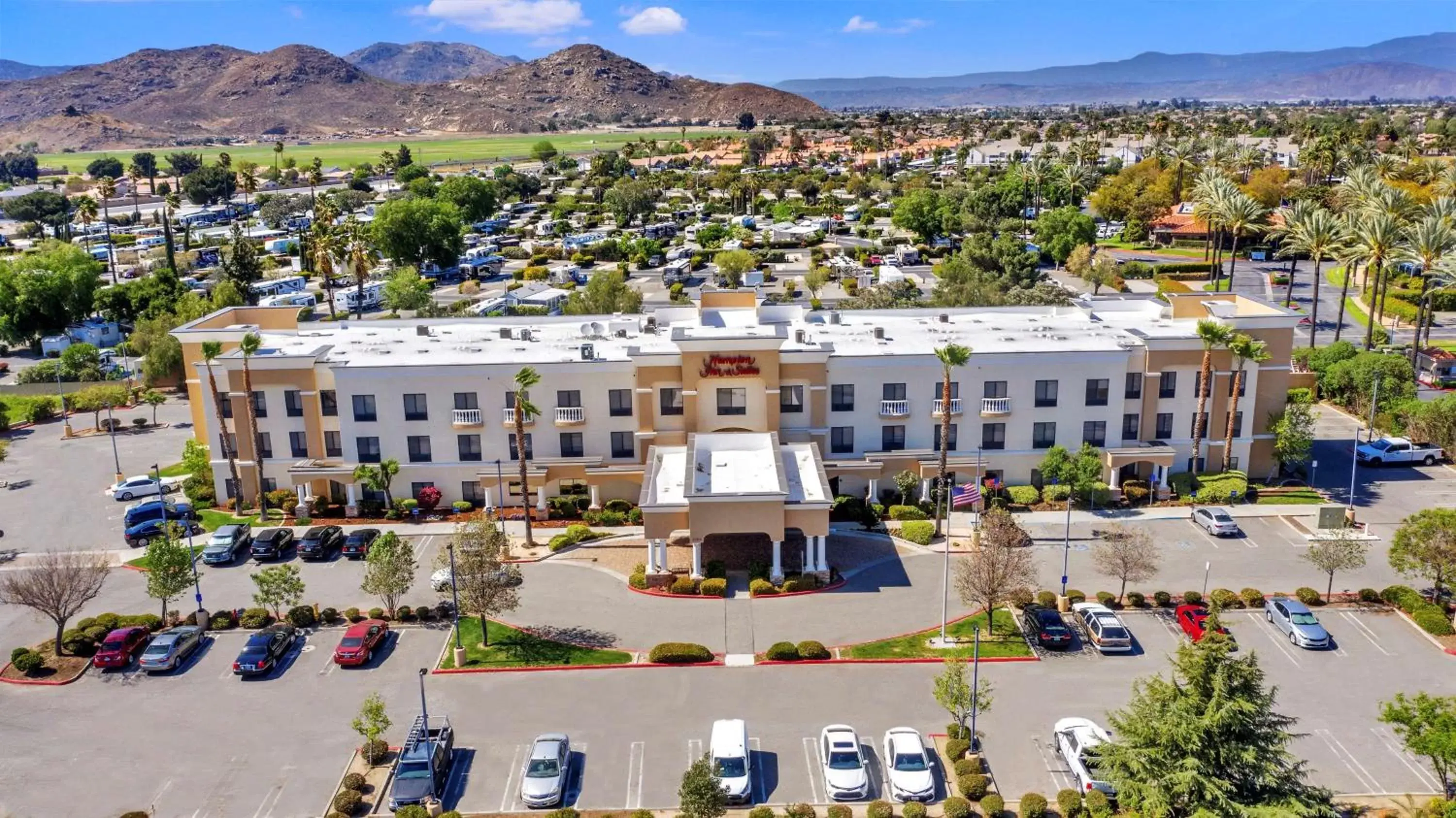 Property building, Bird's-eye View in Hampton Inn & Suites Hemet