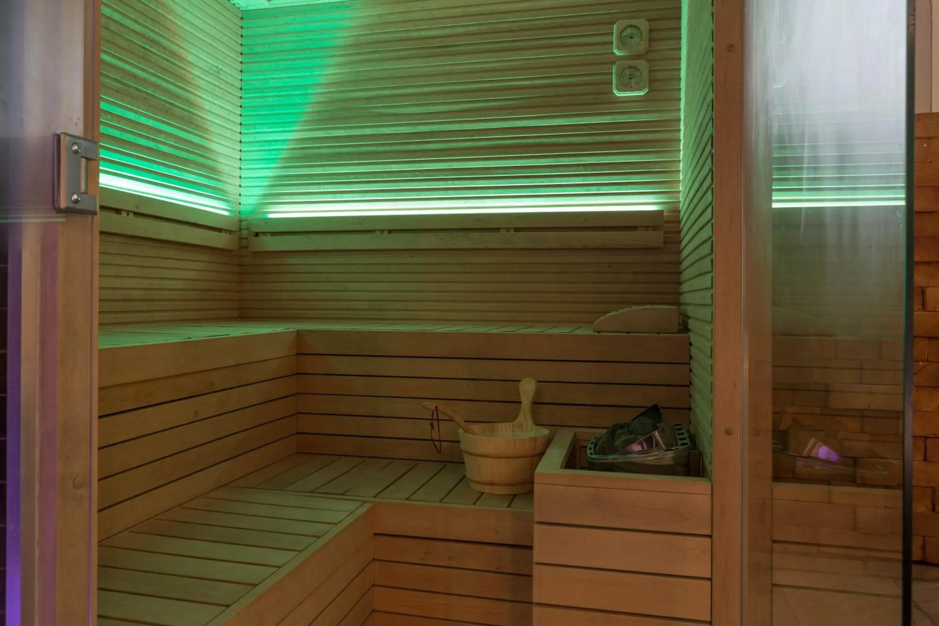 Sauna in Perla Verde Hotel