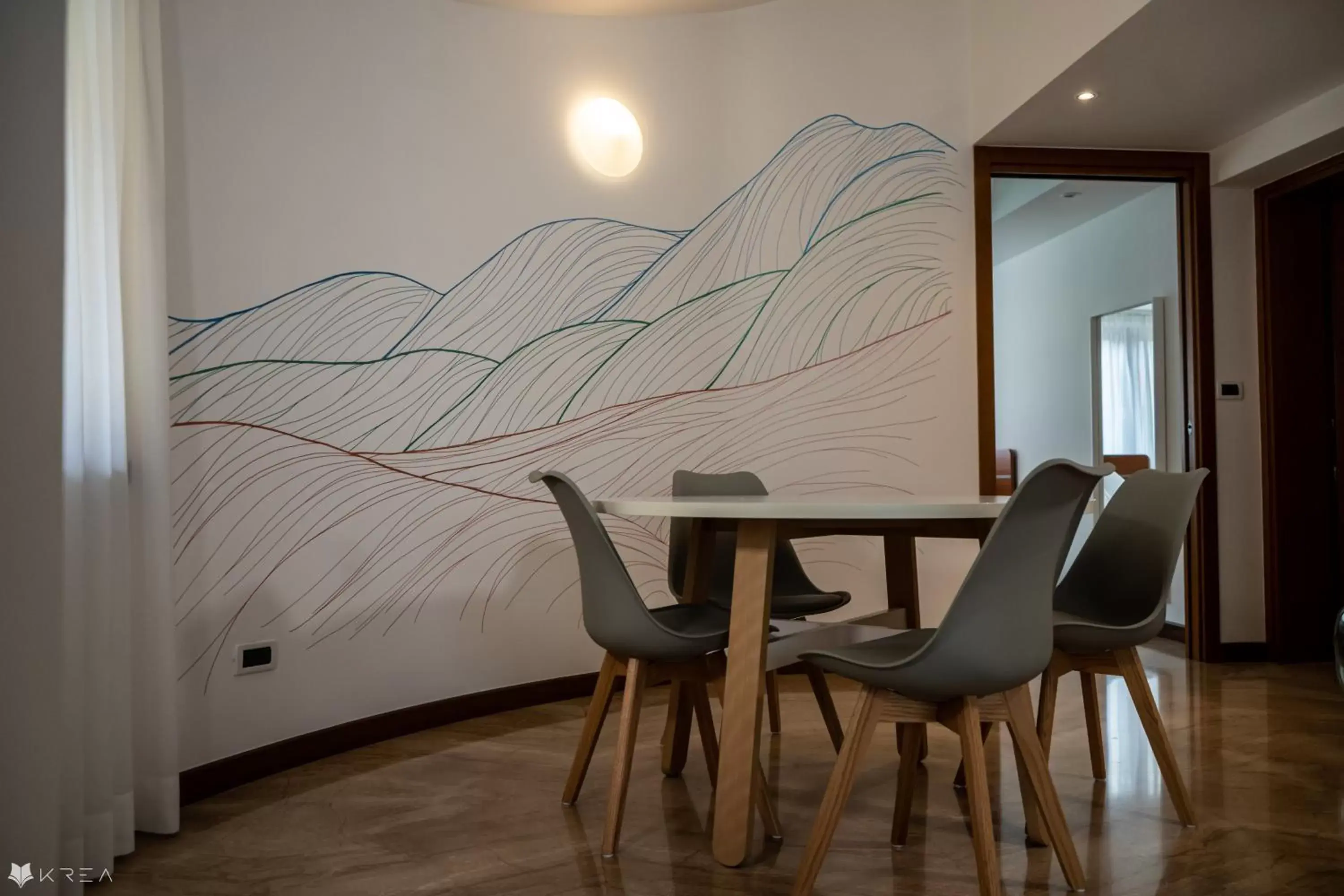 Dining area in casa Valcellina