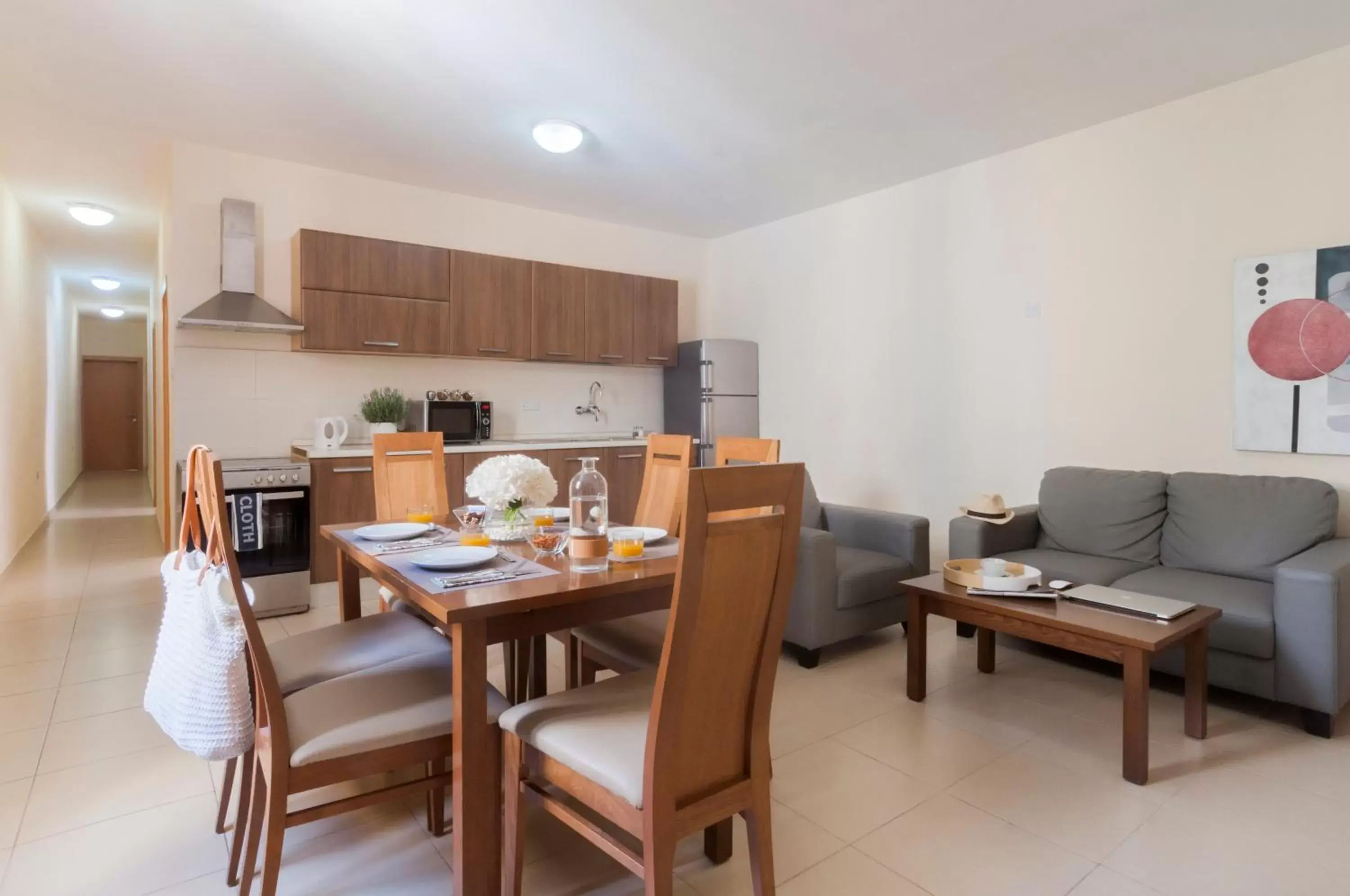 Dining Area in Blubay Apartments by ST Hotels