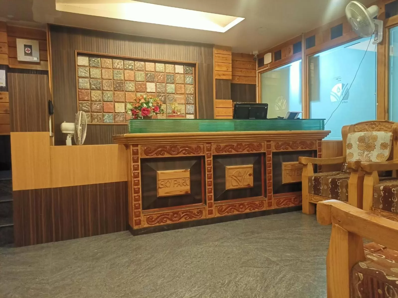 Lobby or reception in SKY PARK HOTELS