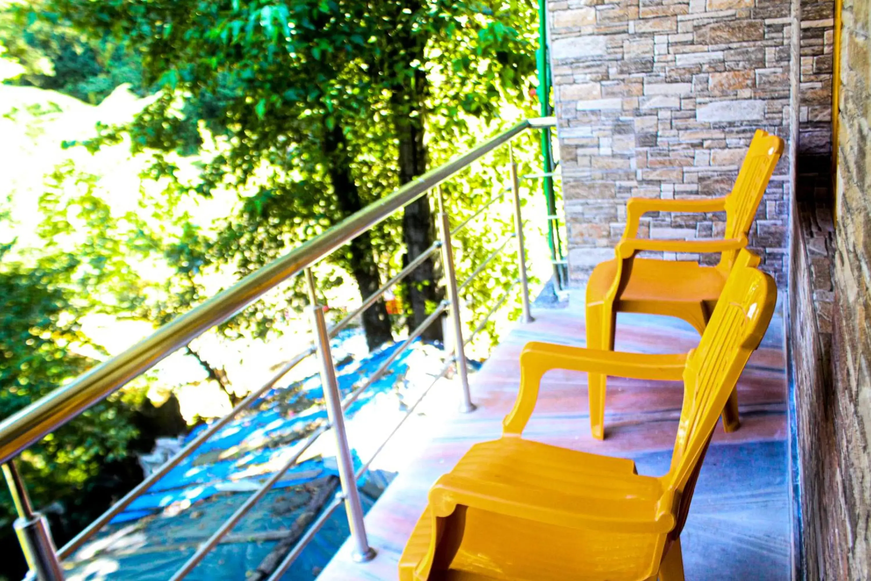 Balcony/Terrace in Backpackers Headquarter Manali