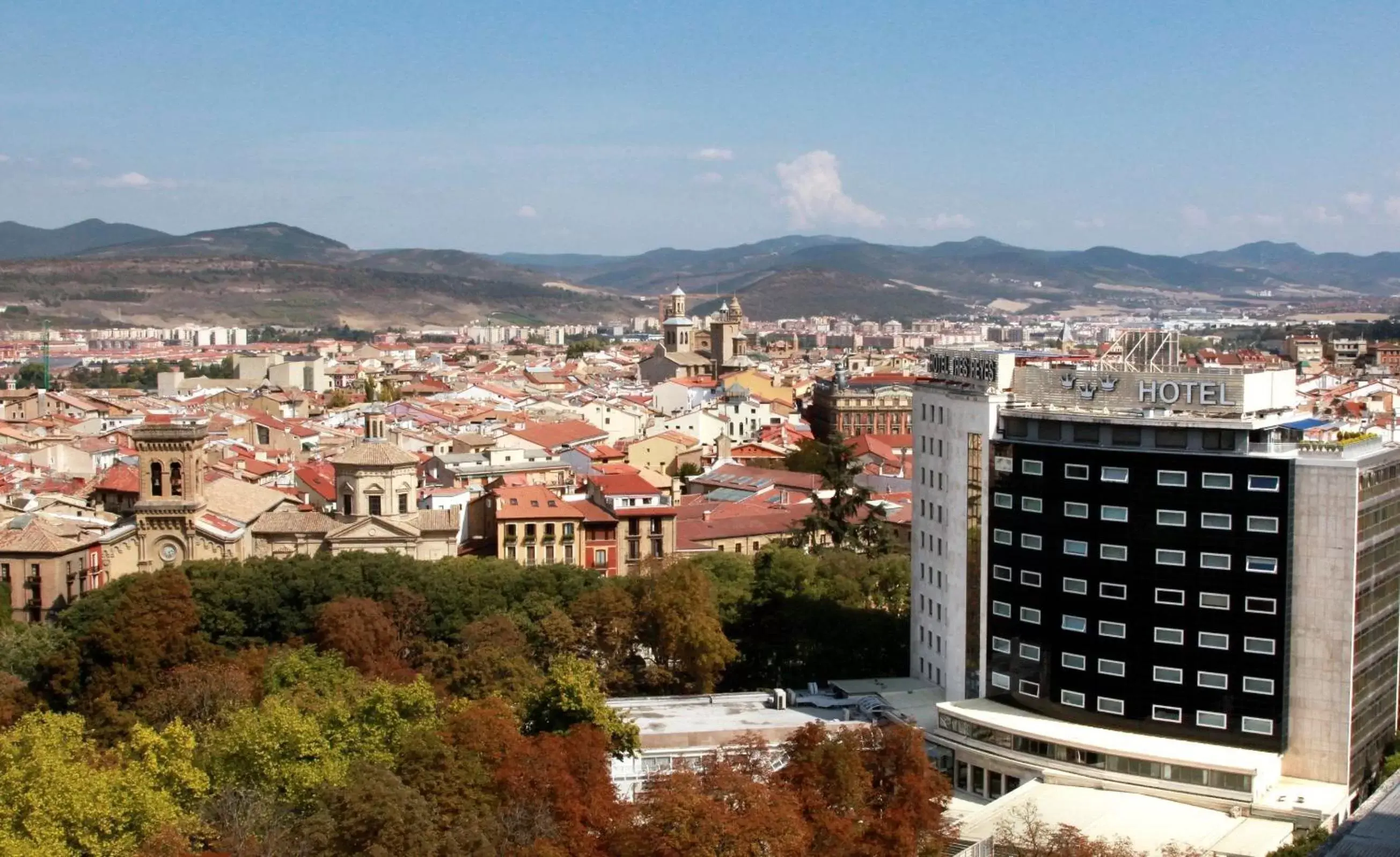 Bird's eye view in Hotel Tres Reyes Pamplona Bird's eye view in Hotel Tres Reyes Pamplona