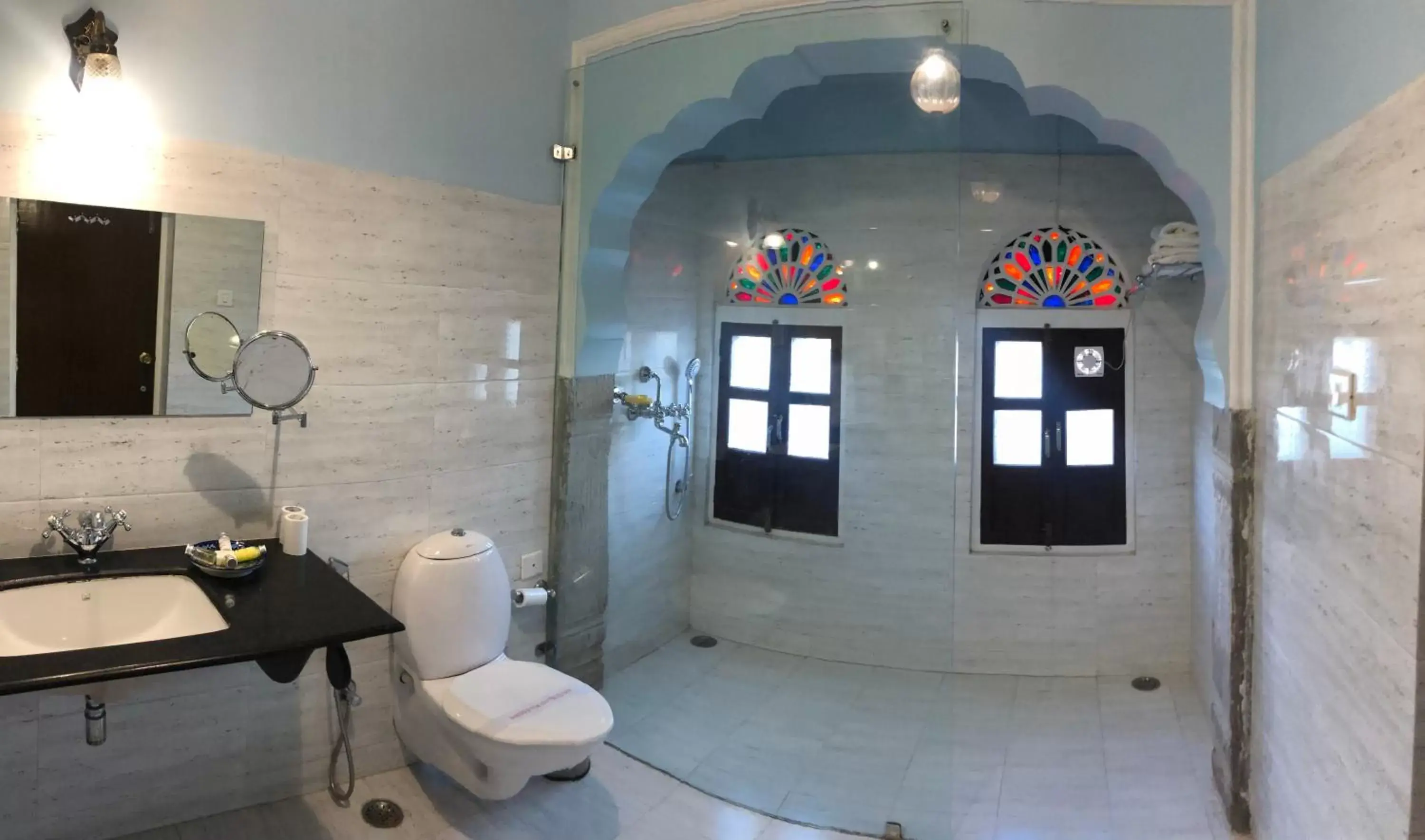 Shower, Bathroom in Khandela Haveli - a Boutique Heritage Hotel