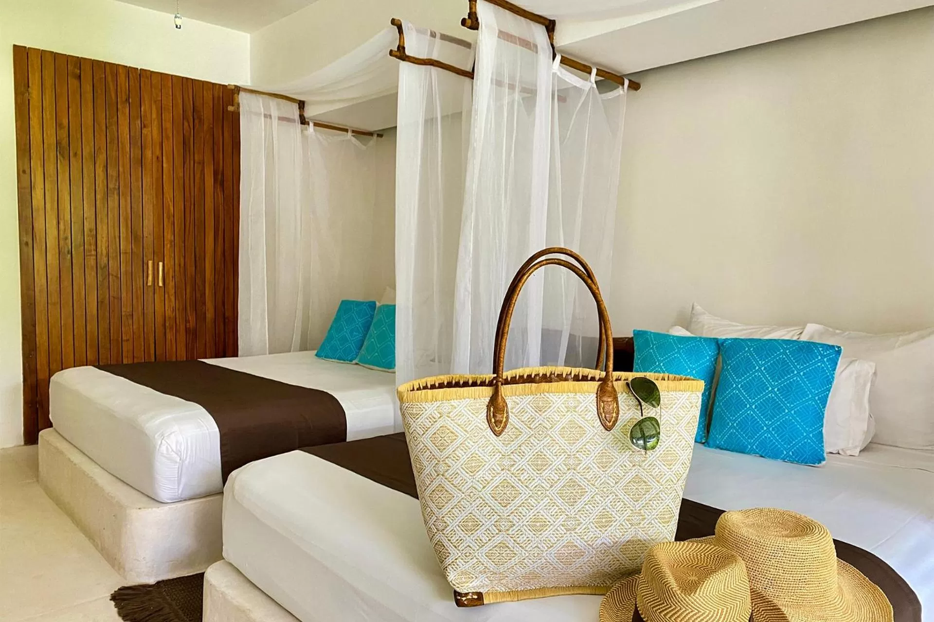 Bed in Cabanas Tulum- Beach Hotel & Spa