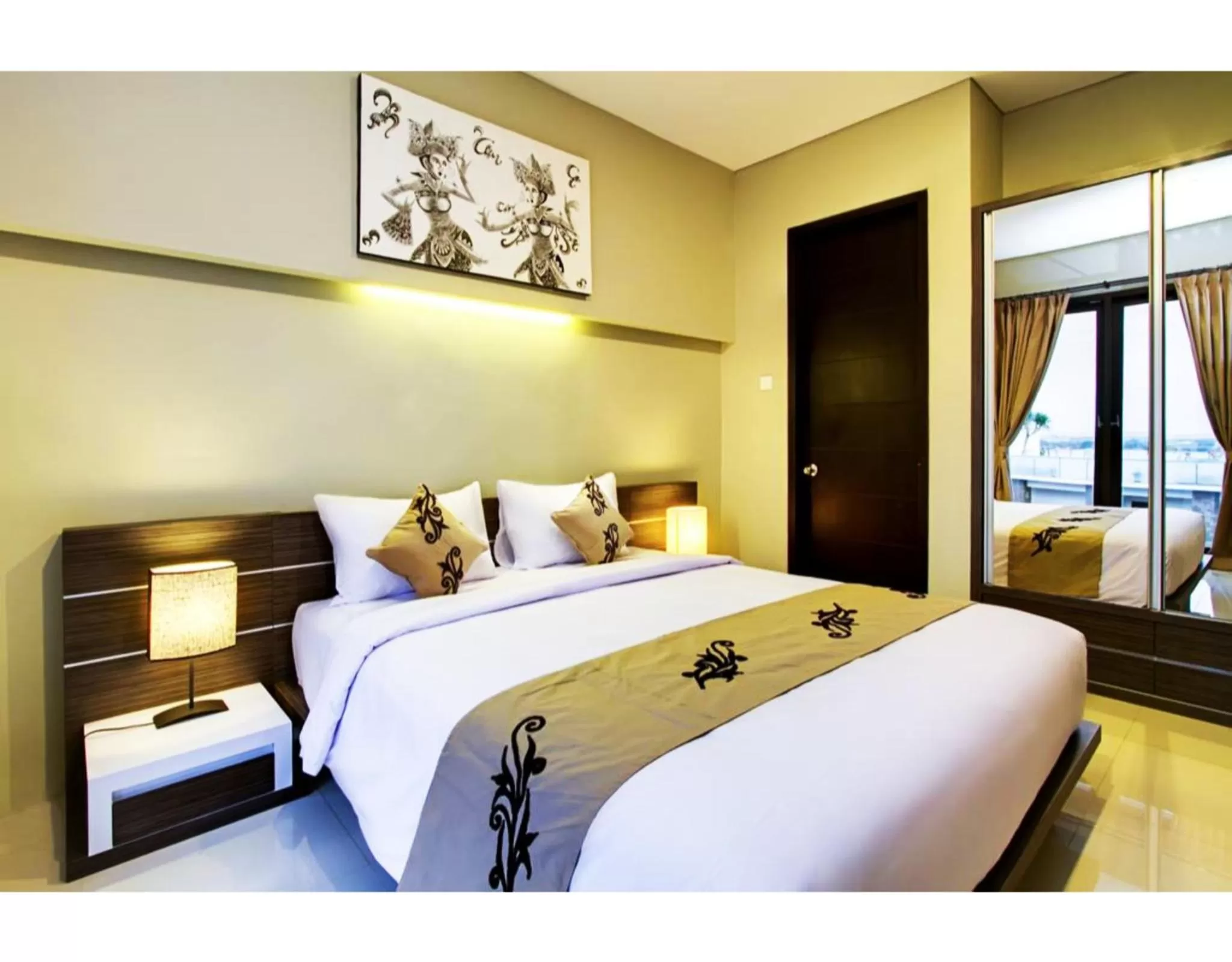 Bed in ABISHA Resort Jimbaran