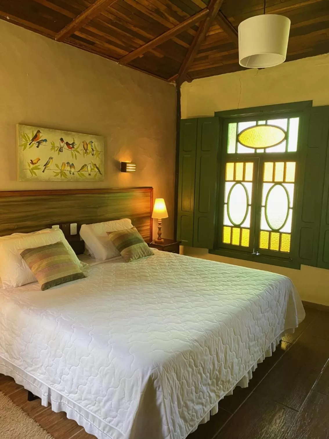 View (from property/room), Bed in Hotel Santa Esmeralda