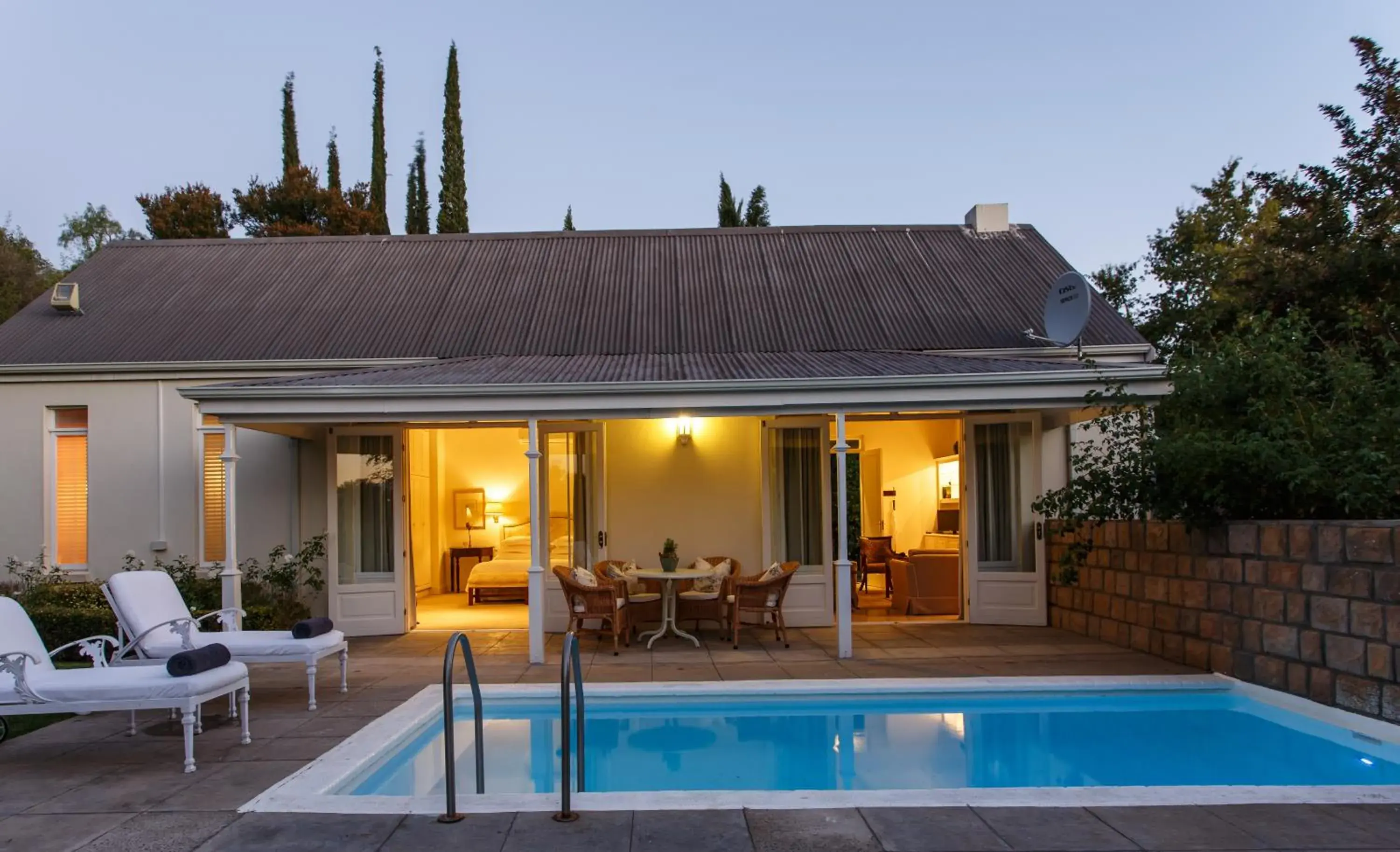 Patio, Swimming Pool in Rosenhof Boutique Hotel