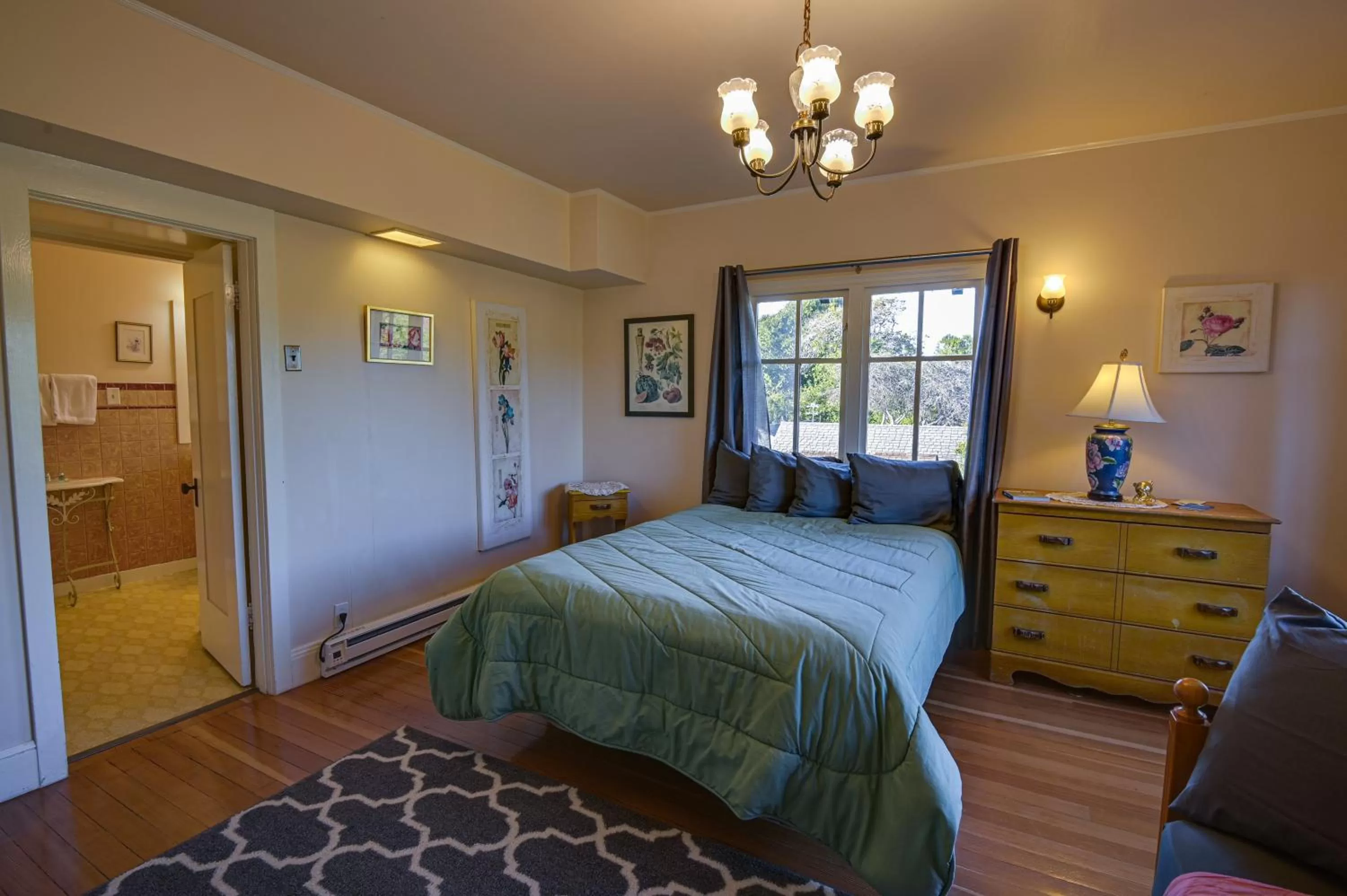 Bed in The Captains Quarters