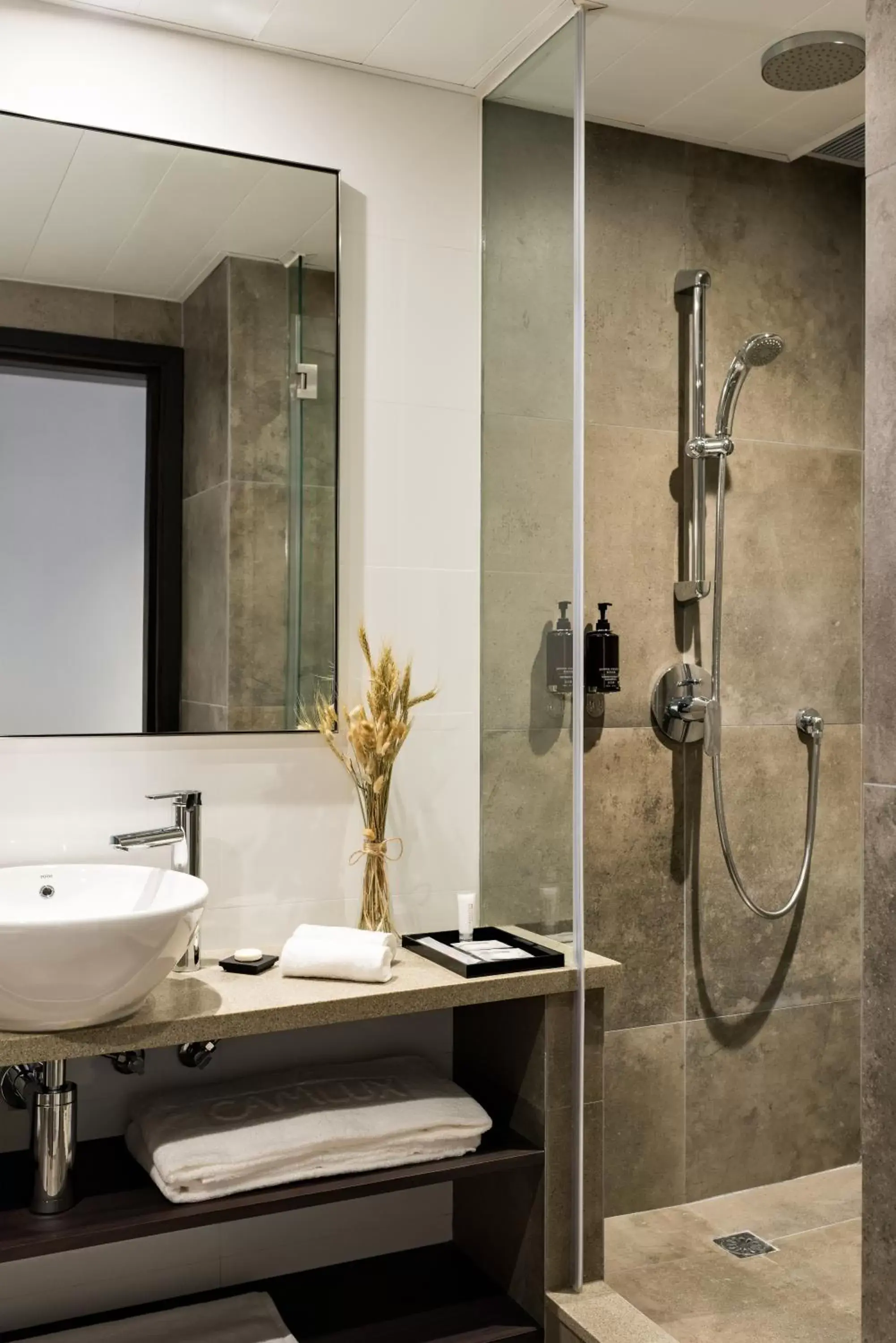 Shower, Bathroom in Camlux Hotel
