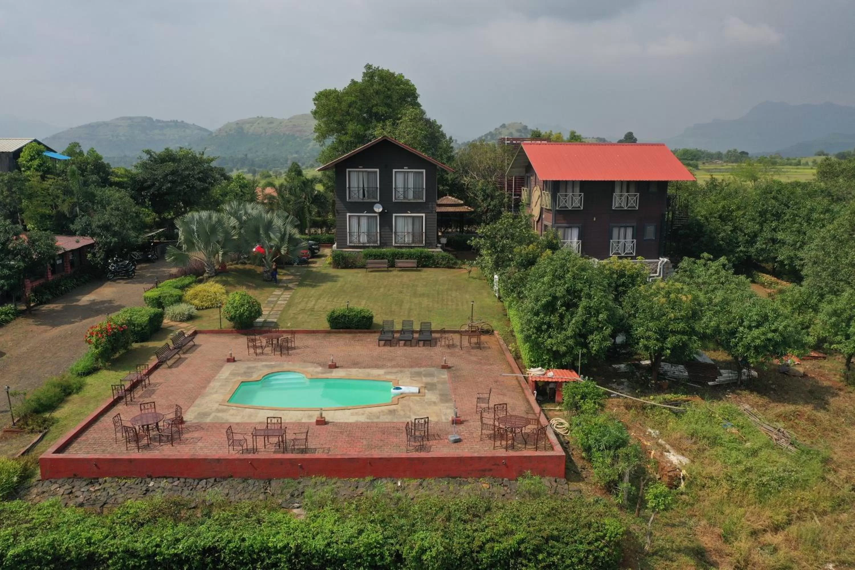 Swimming pool in Jayshin Lake Vaitarna Resort - Igatpuri