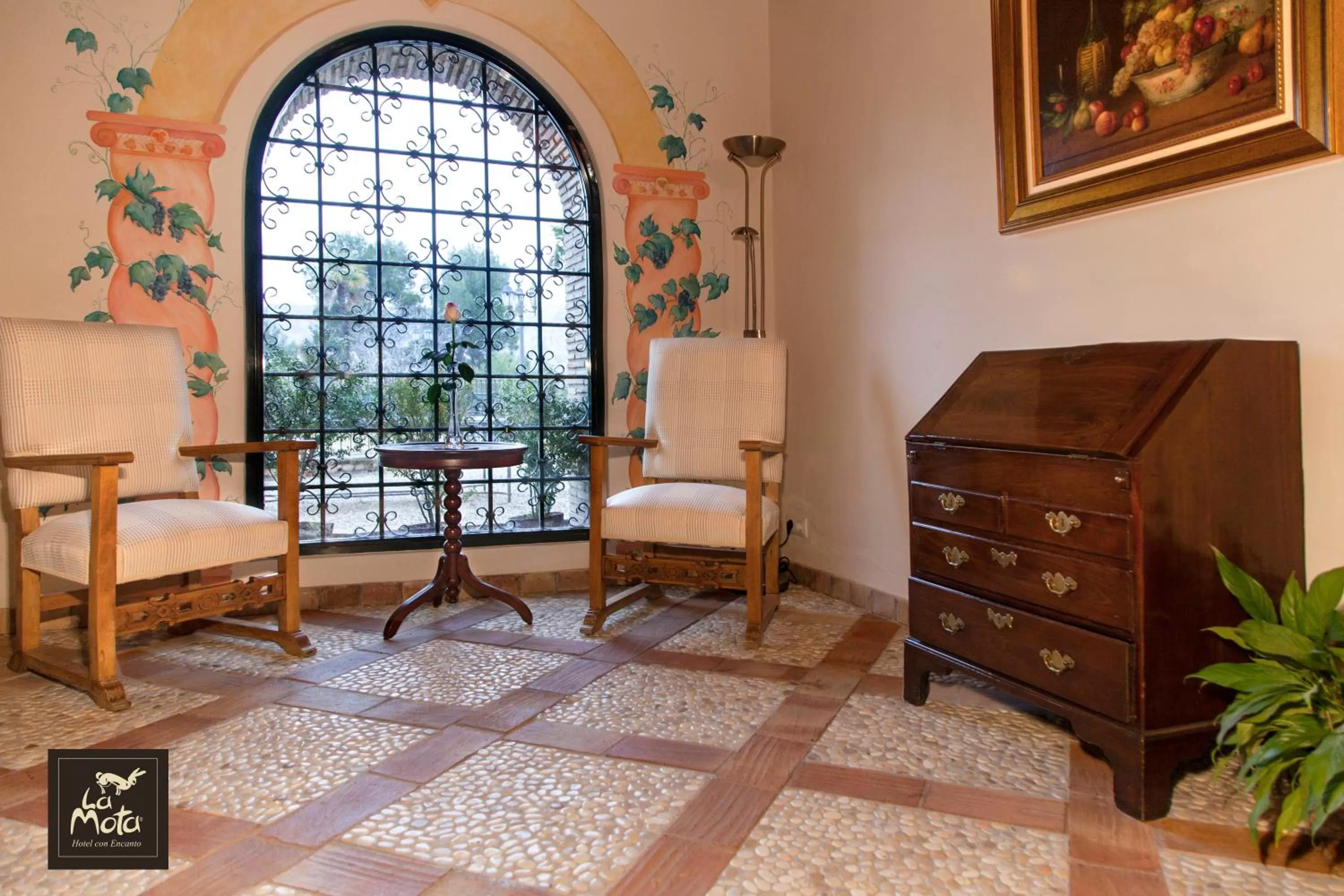 Lobby or reception in Eco Hotel con encanto Masía la Mota B&B