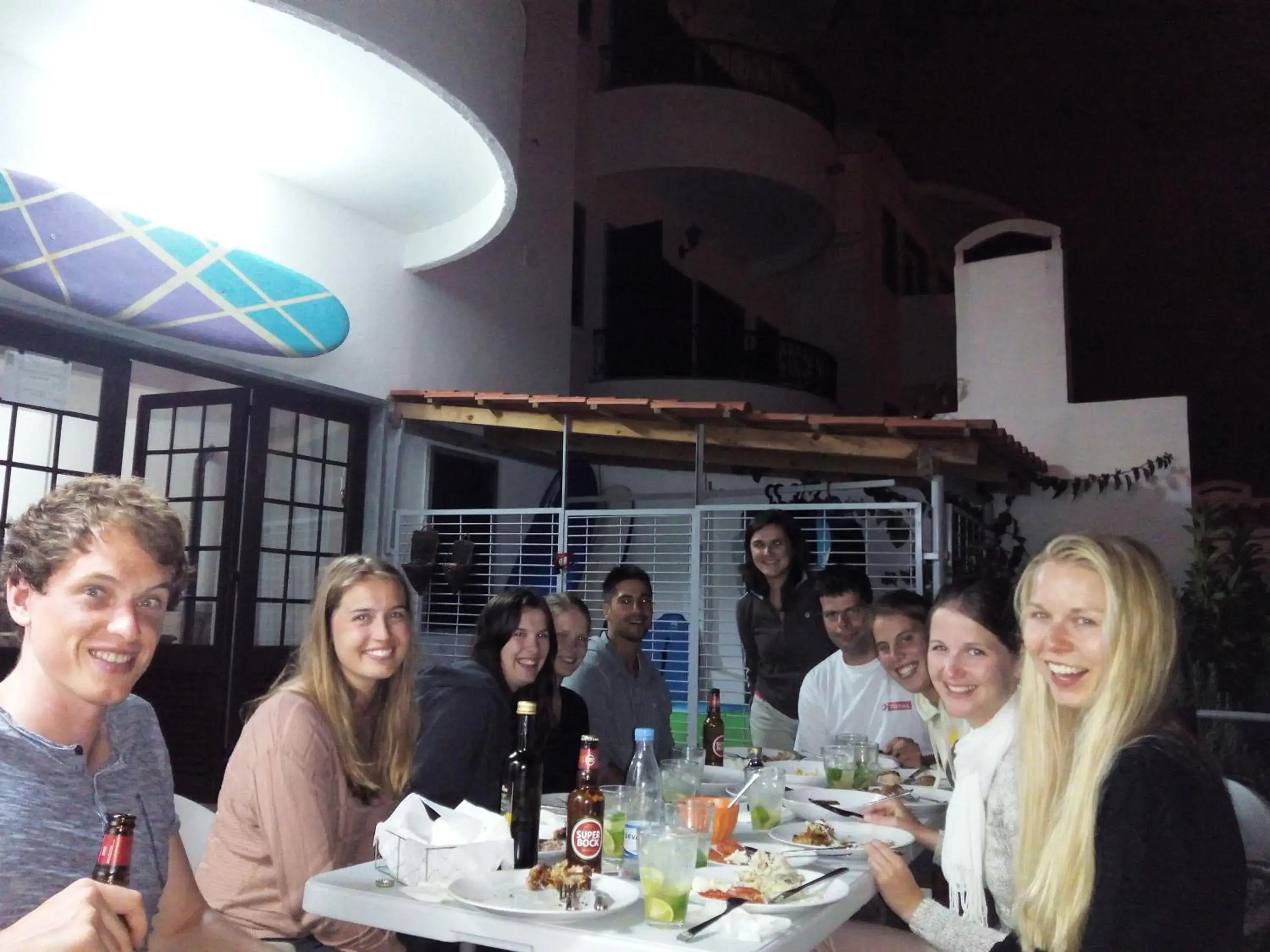 group of guests in Ericeira Chill Hill Hostel & Private Rooms - Peach Garden