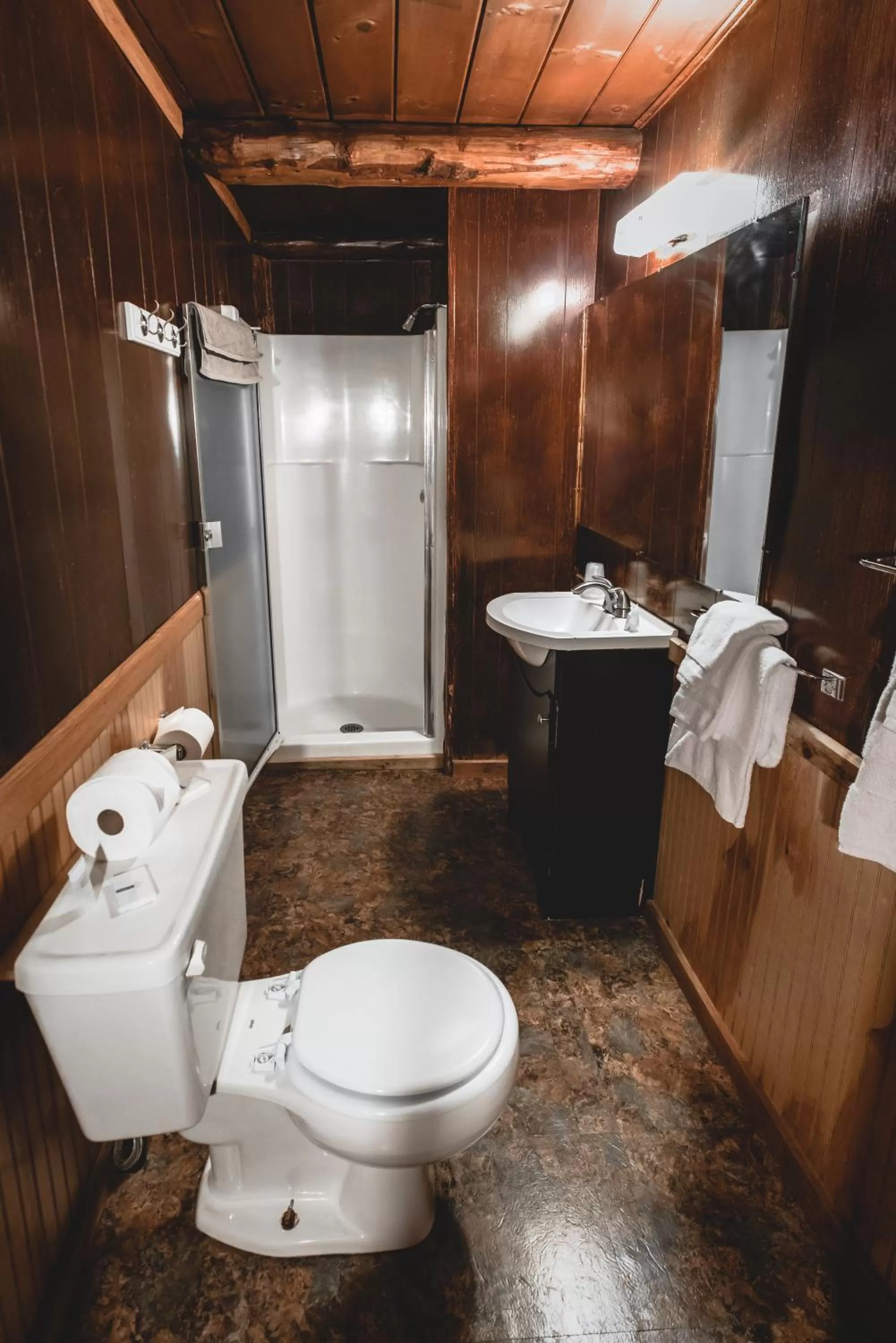 Toilet in Gateway Inn & Cabins