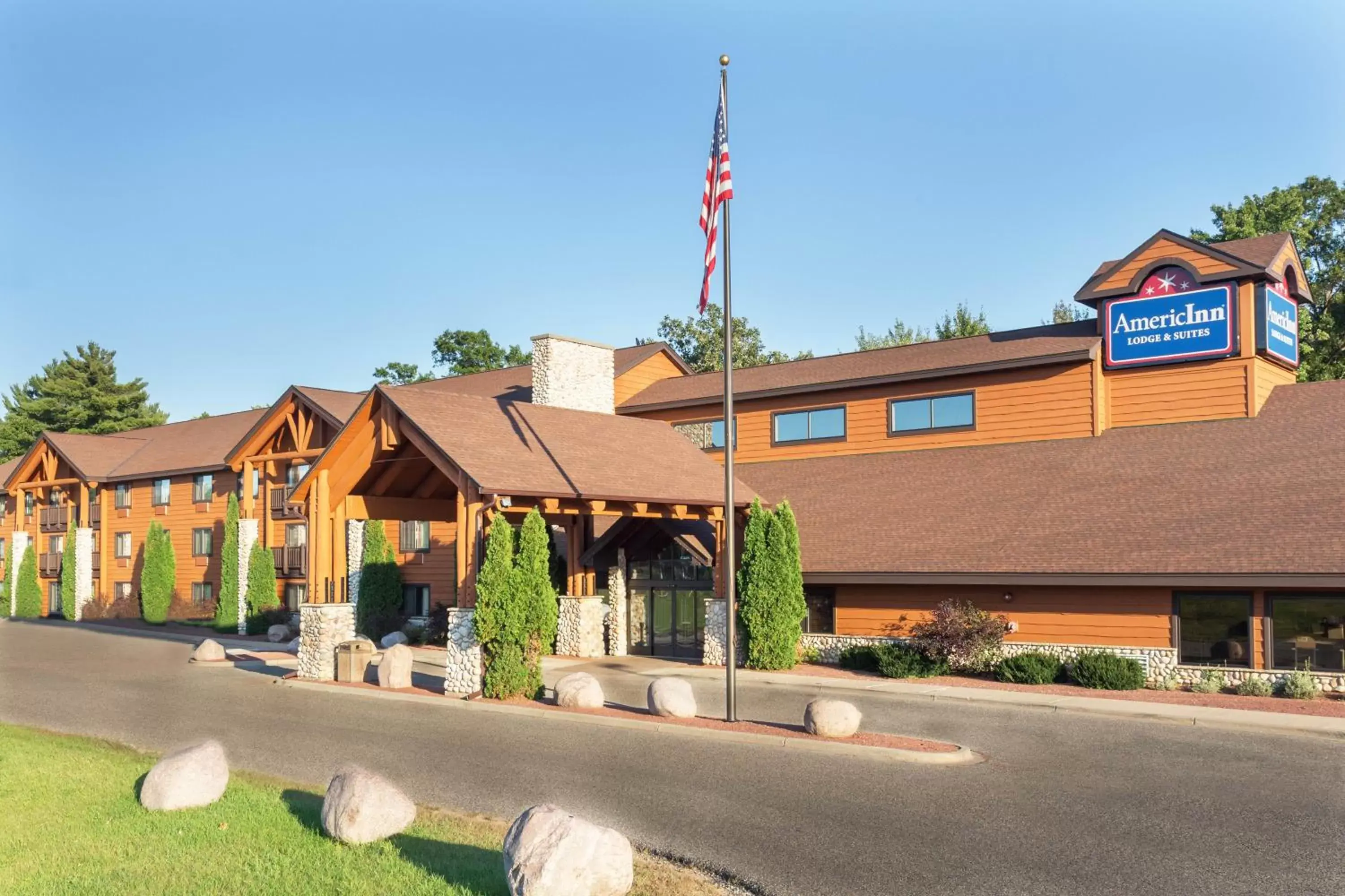 Bird's eye view, Property Building in AmericInn by Wyndham Wisconsin Dells